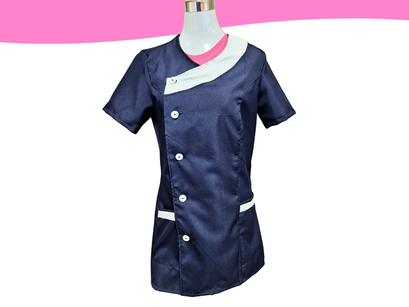 Delantal de educadora manga corta 2