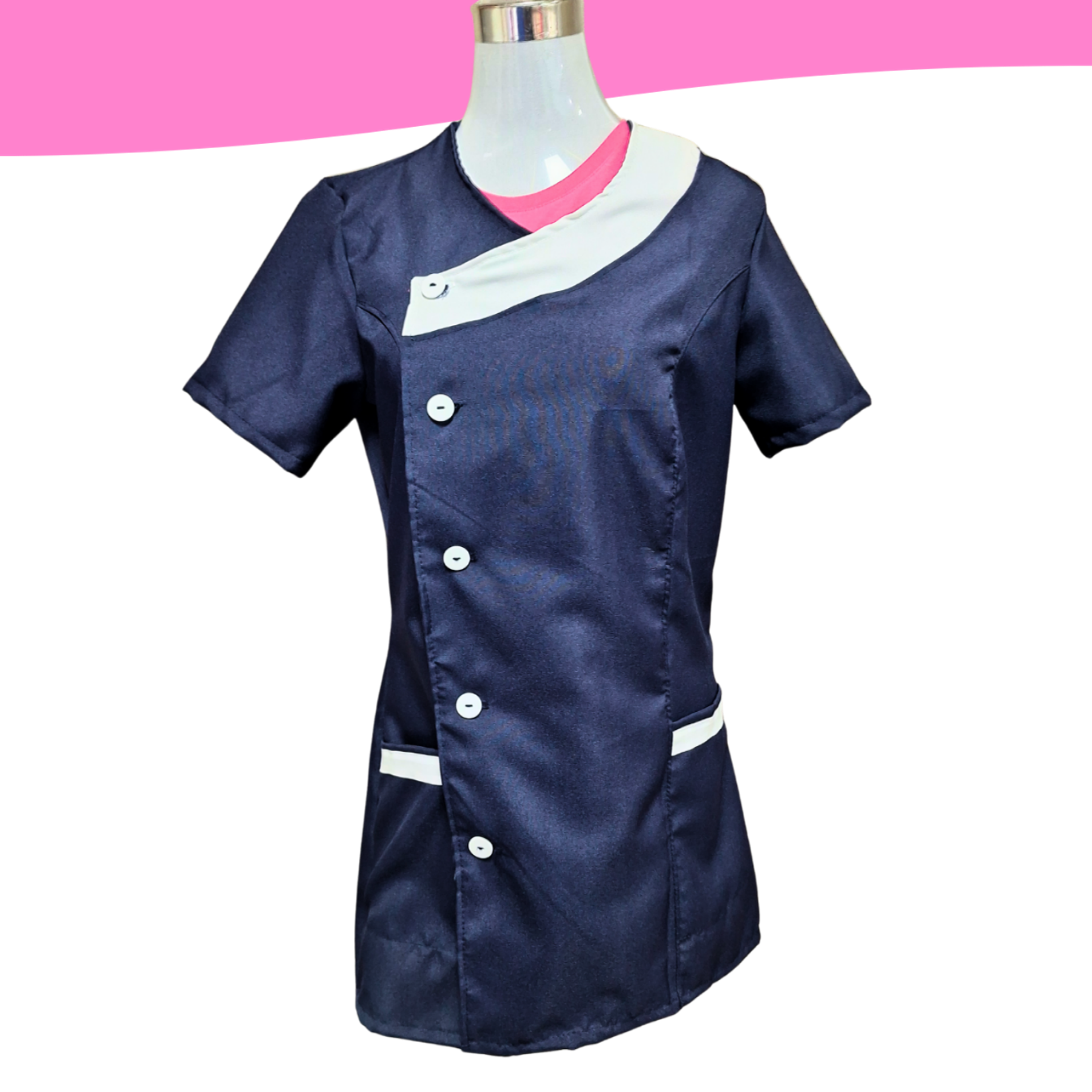 Delantal de educadora manga corta 2