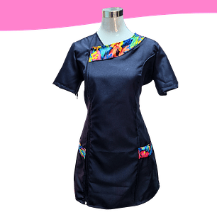 Delantal de educadora con cierre