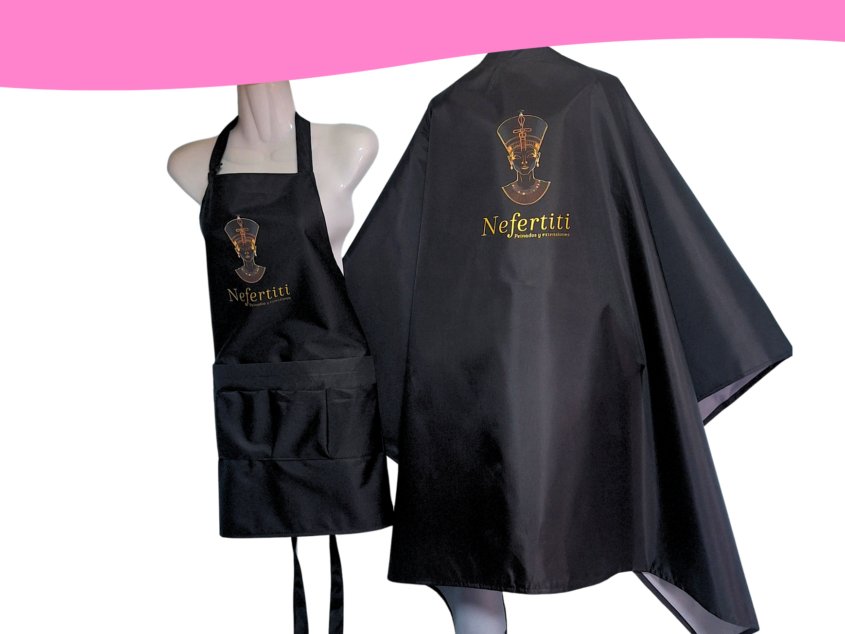 Set emprende: Pechera y capa de estilista 6