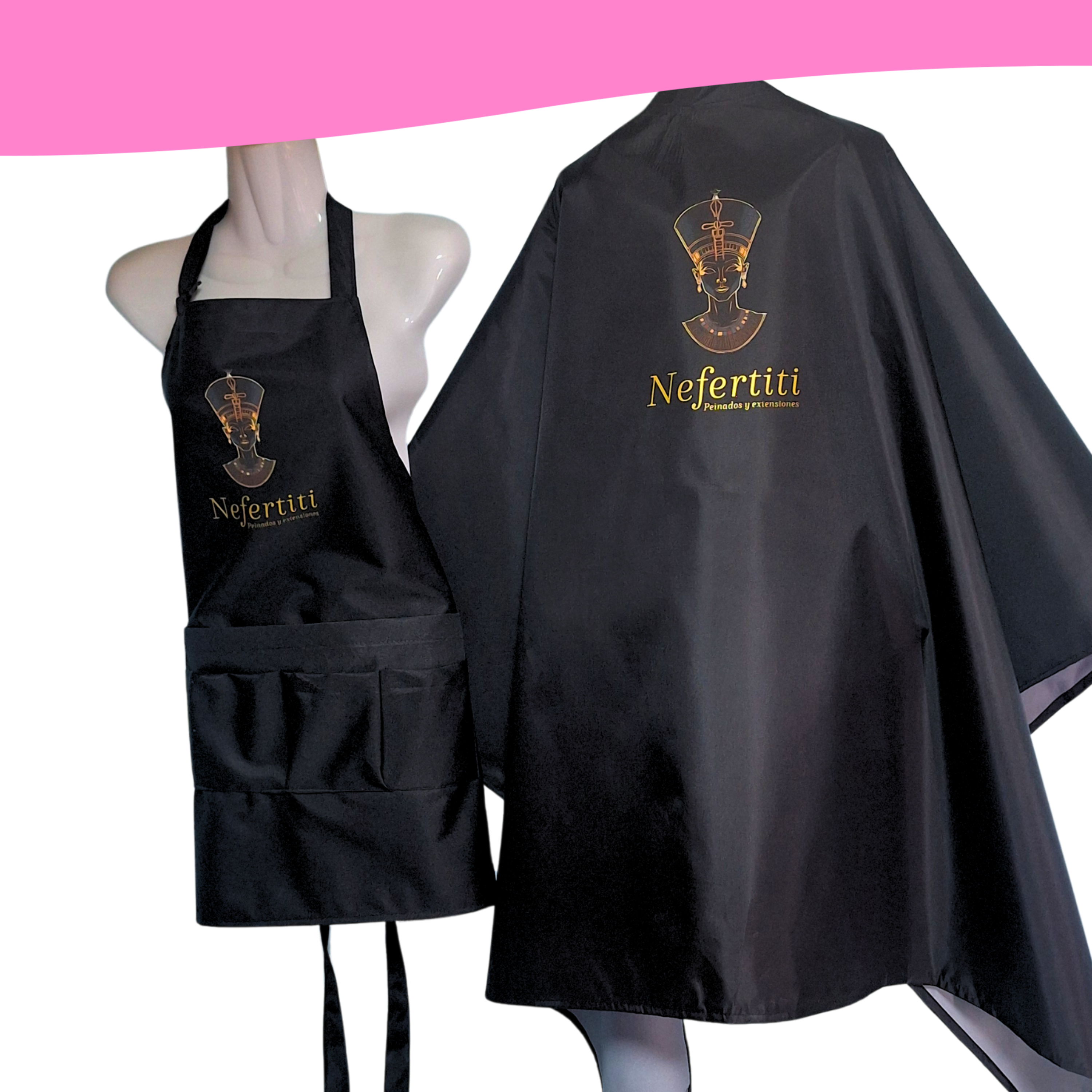 Set emprende: Pechera y capa de estilista 6