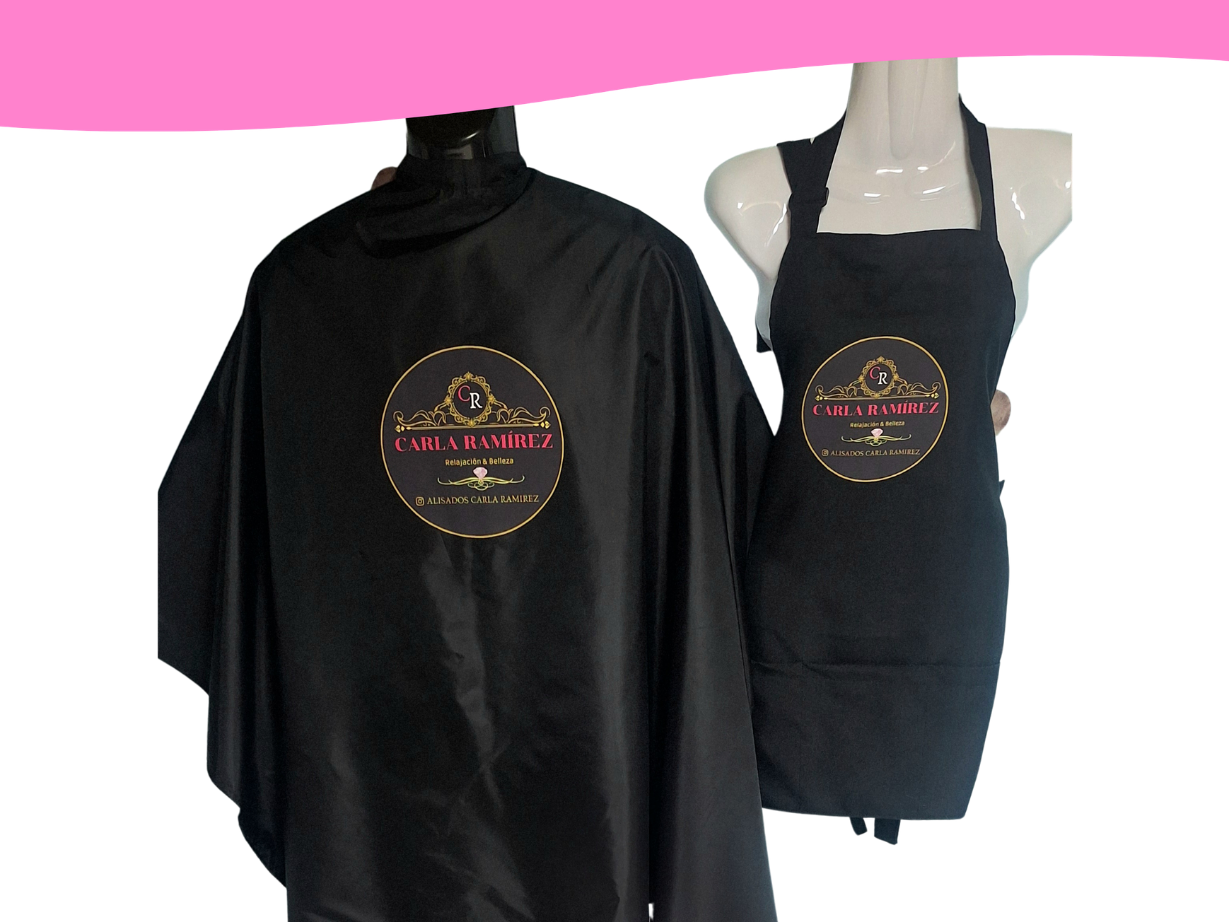 Set emprende: Pechera y capa de estilista 7