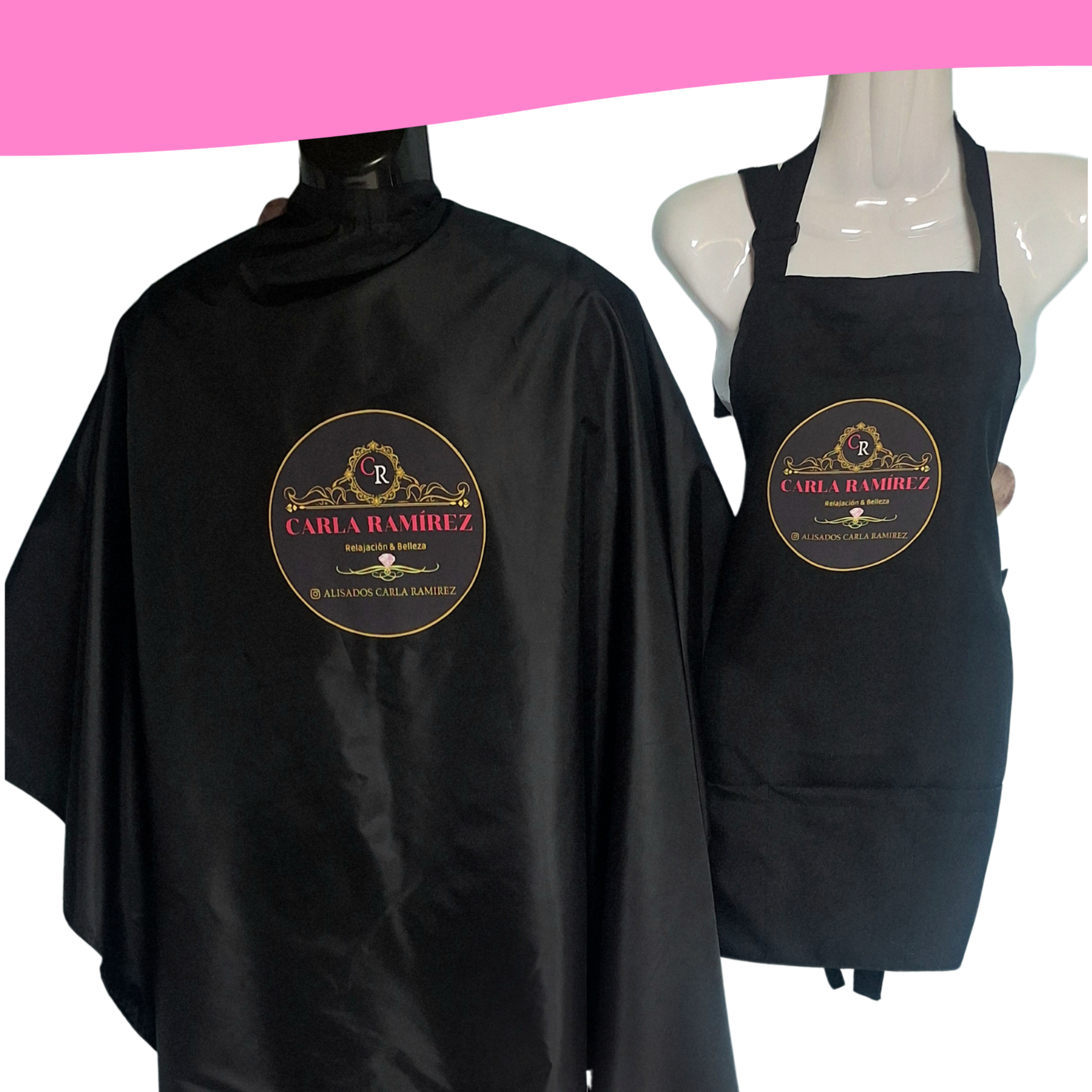 Set emprende: Pechera y capa de estilista 7