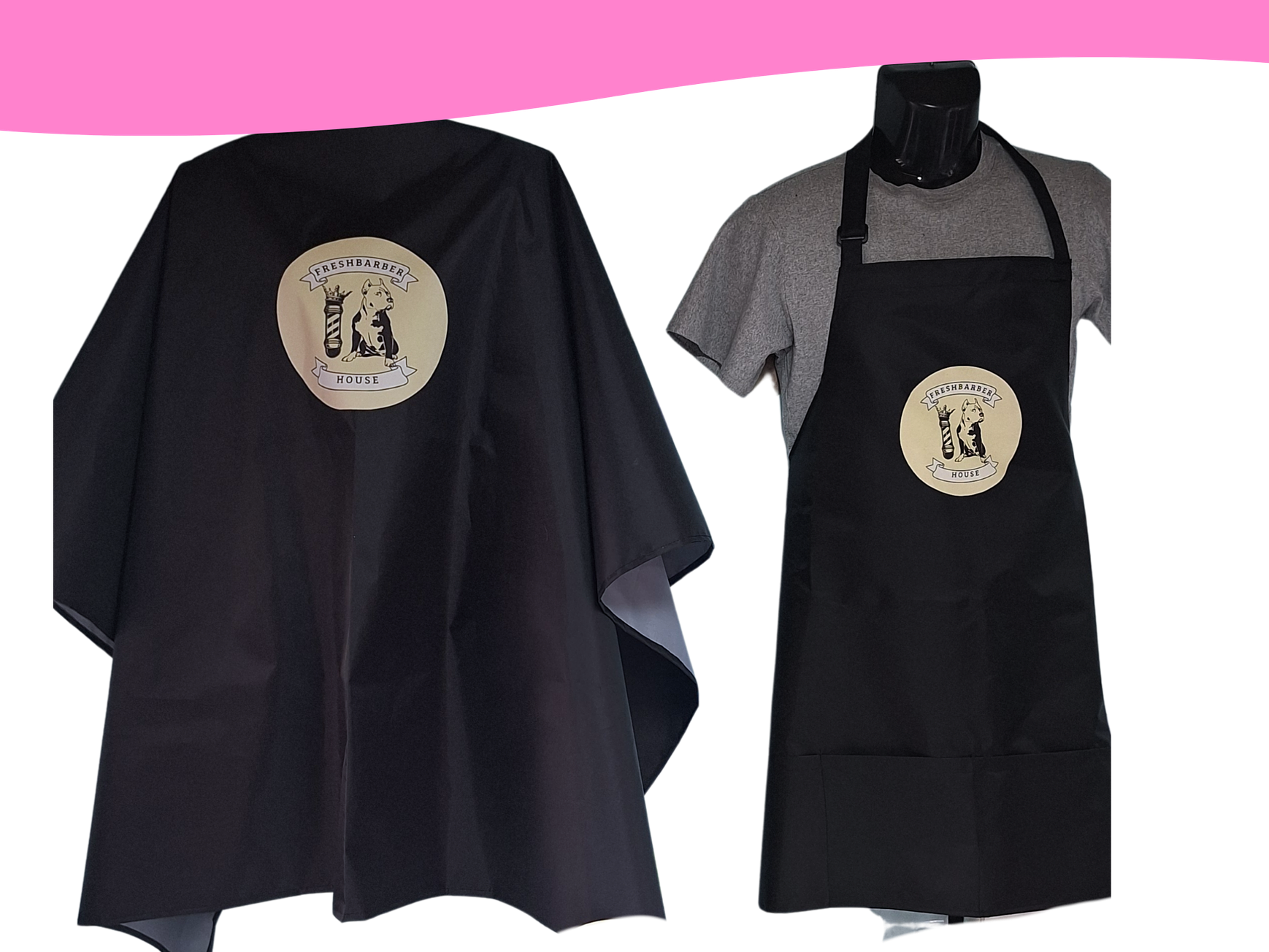 Set emprende: Pechera y capa de estilista 8