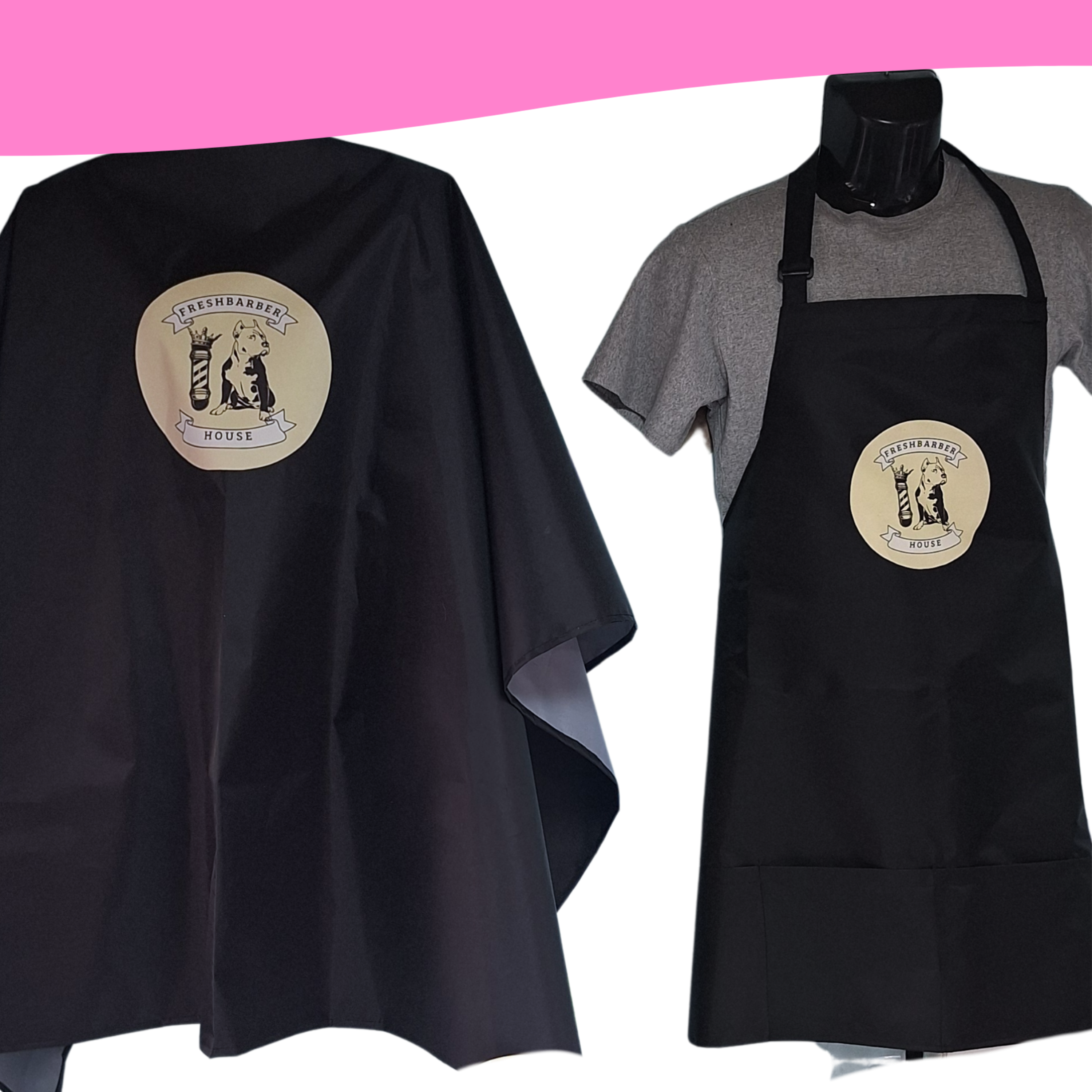 Set emprende: Pechera y capa de estilista 8