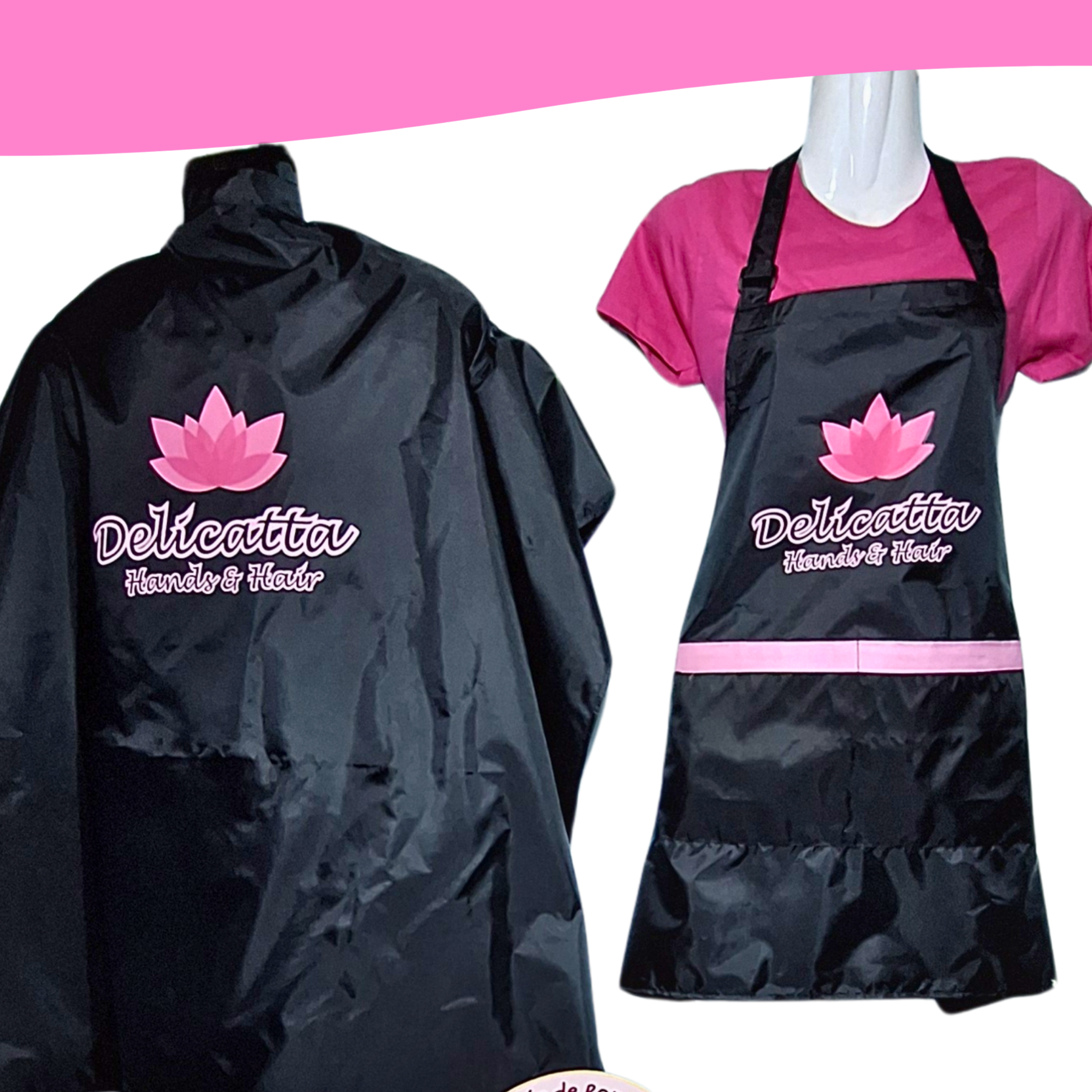 Set emprende: Pechera y capa de estilista 10