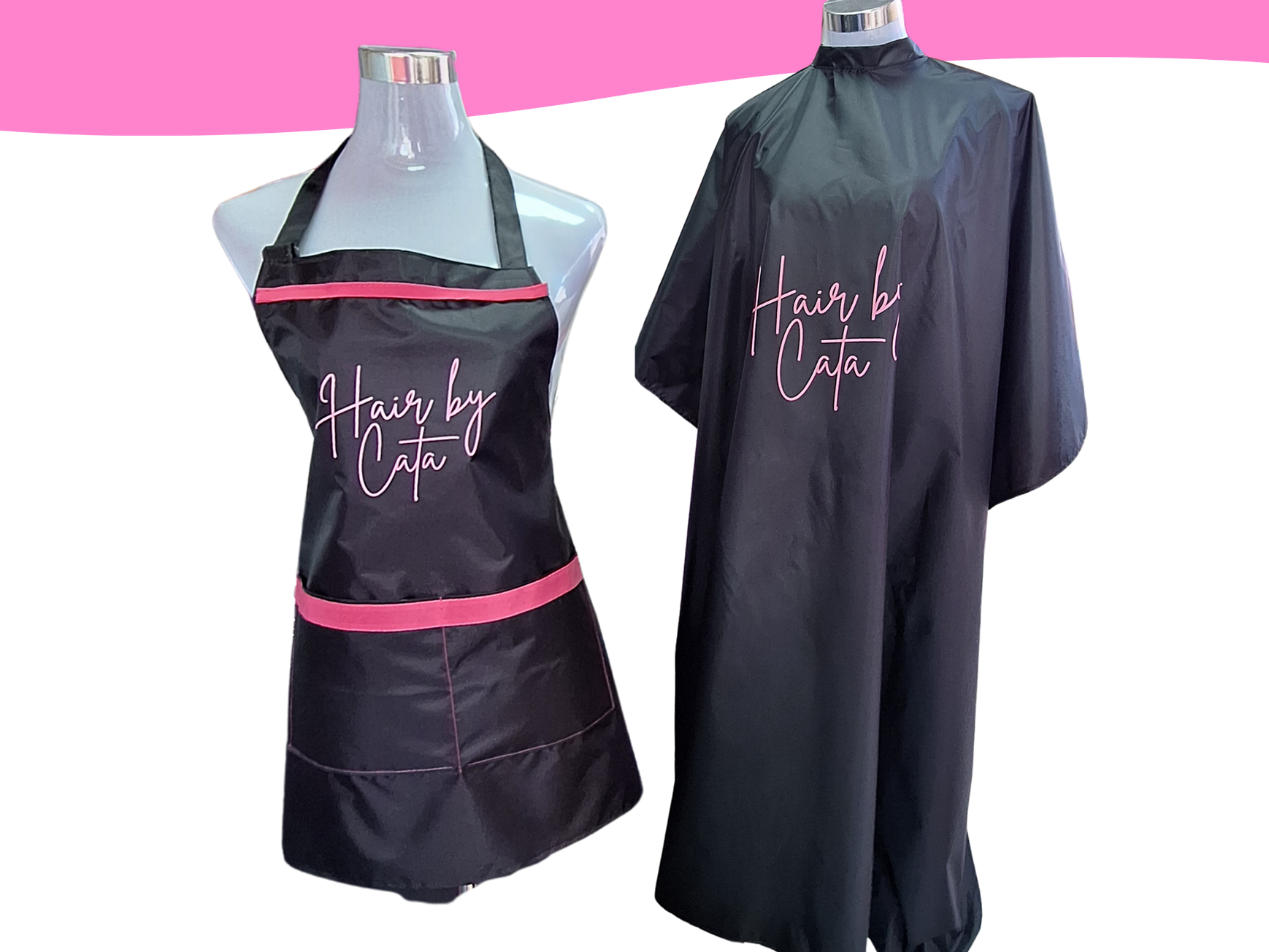 Set emprende: Pechera y capa de estilista 1