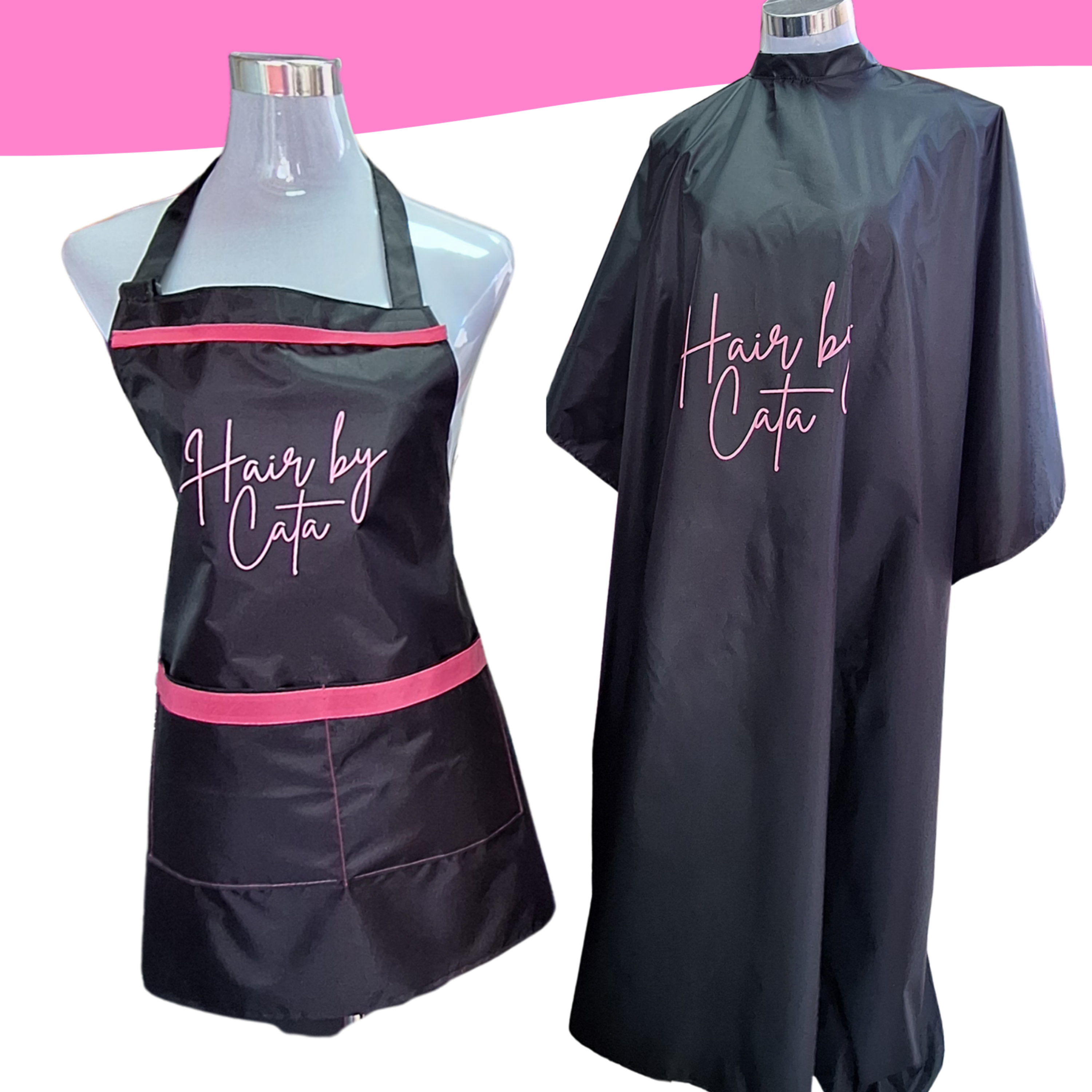 Set emprende: Pechera y capa de estilista 1