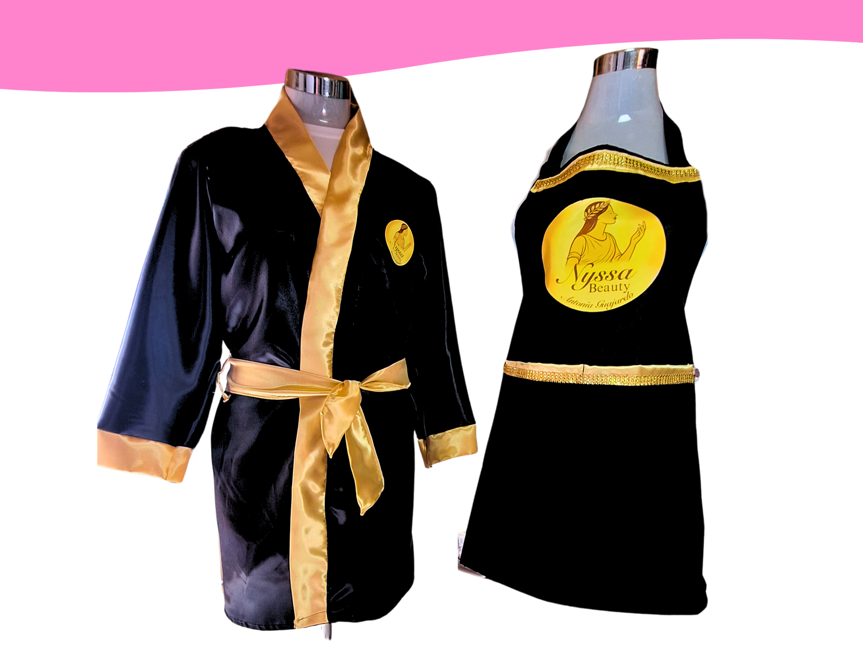 Set emprende: Bata + pechera de estilista 1