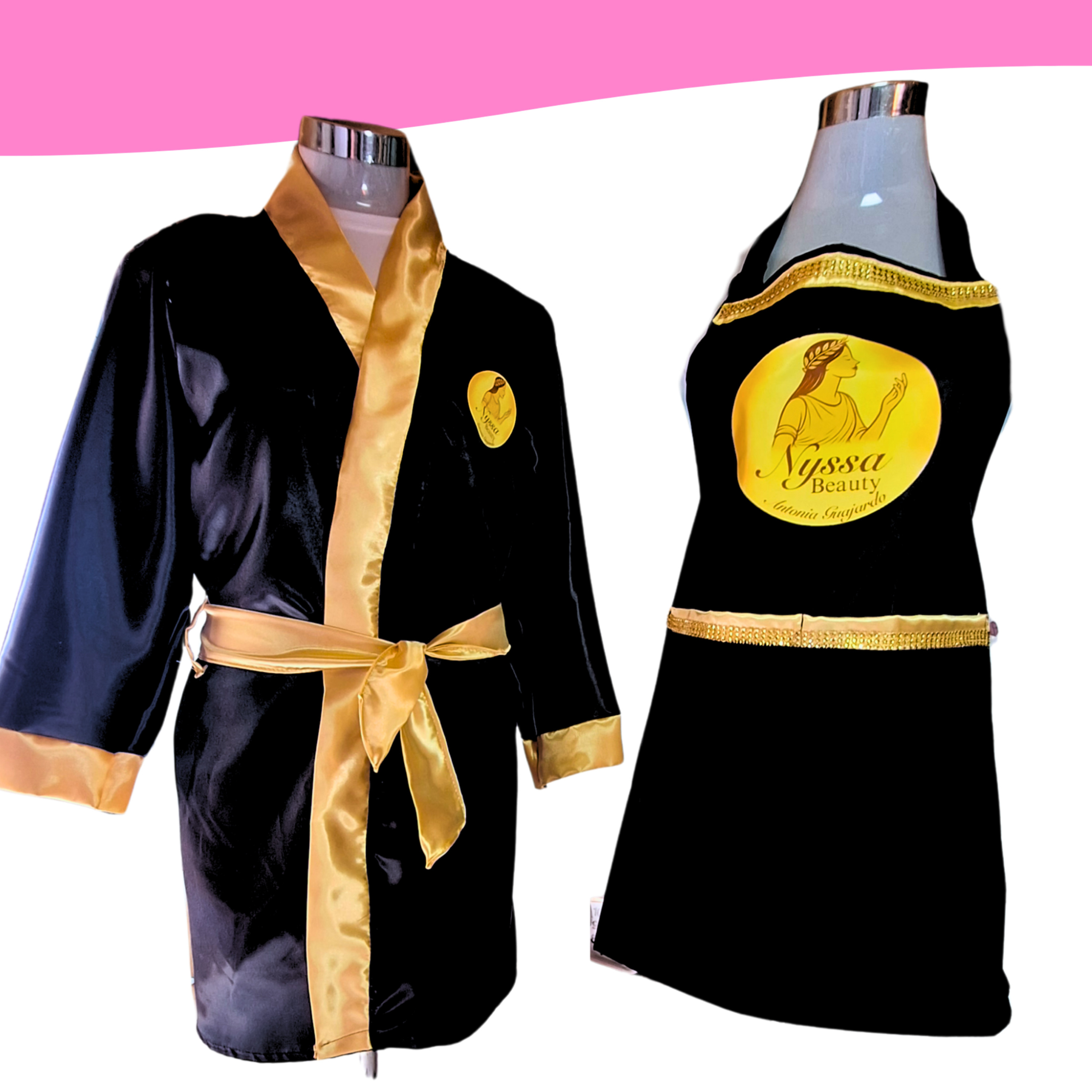 Set emprende: Bata + pechera de estilista 1