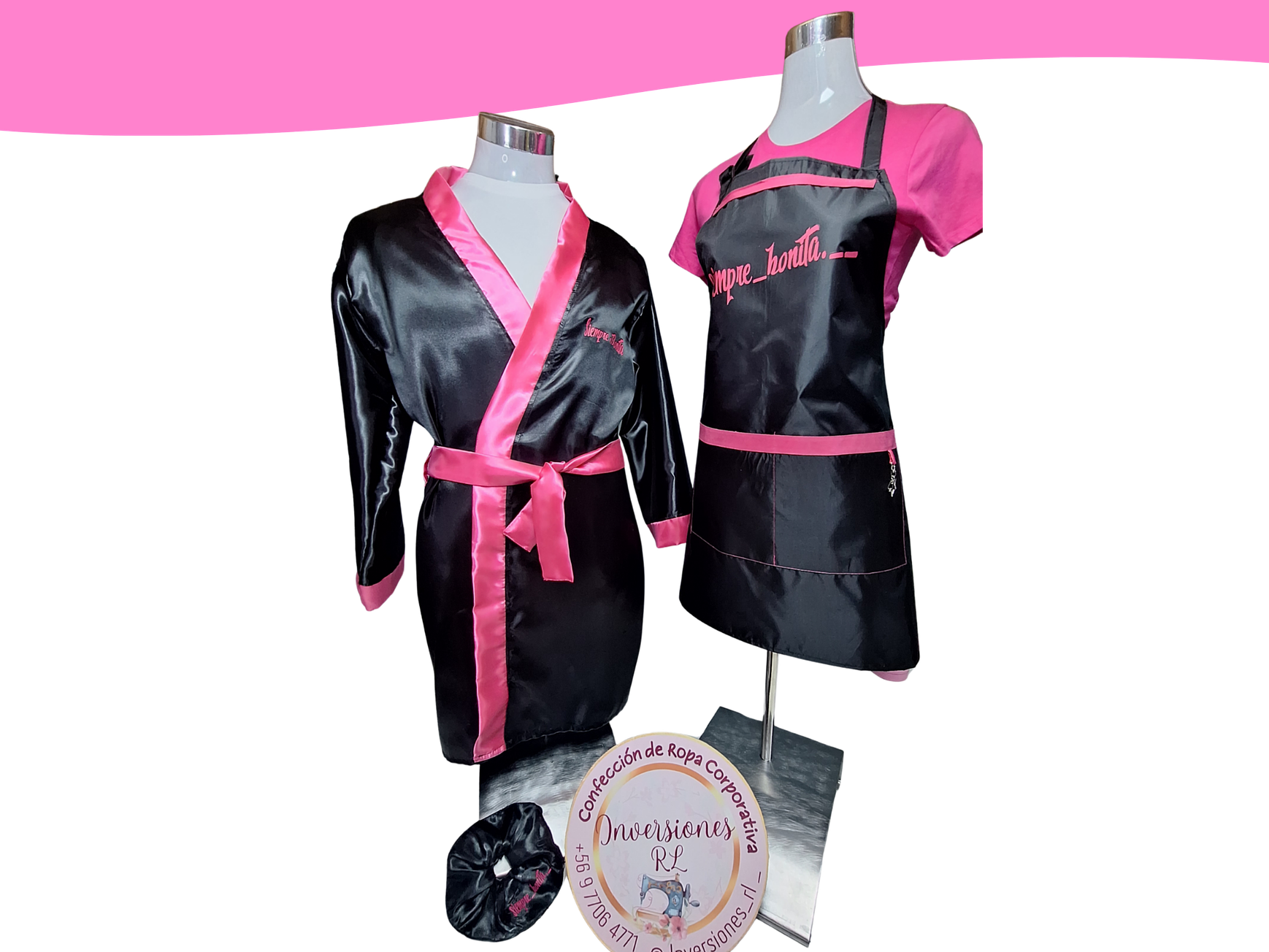 Set emprende: Bata + pechera de estilista 2