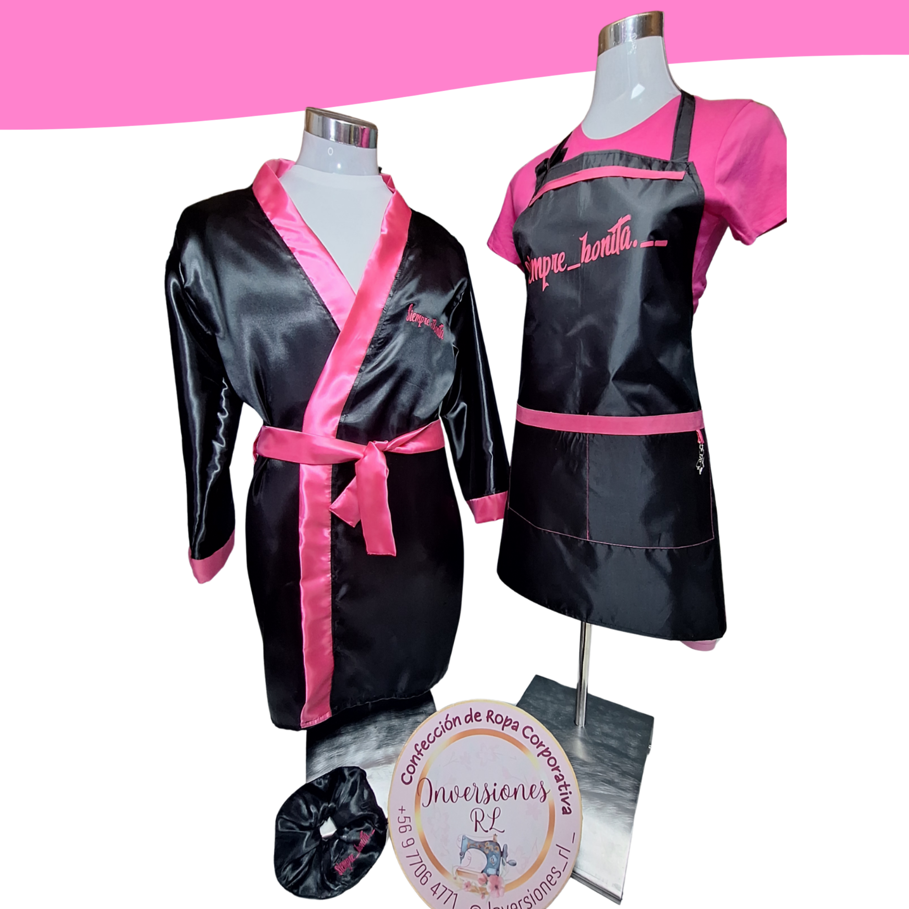 Set emprende: Bata + pechera de estilista 2