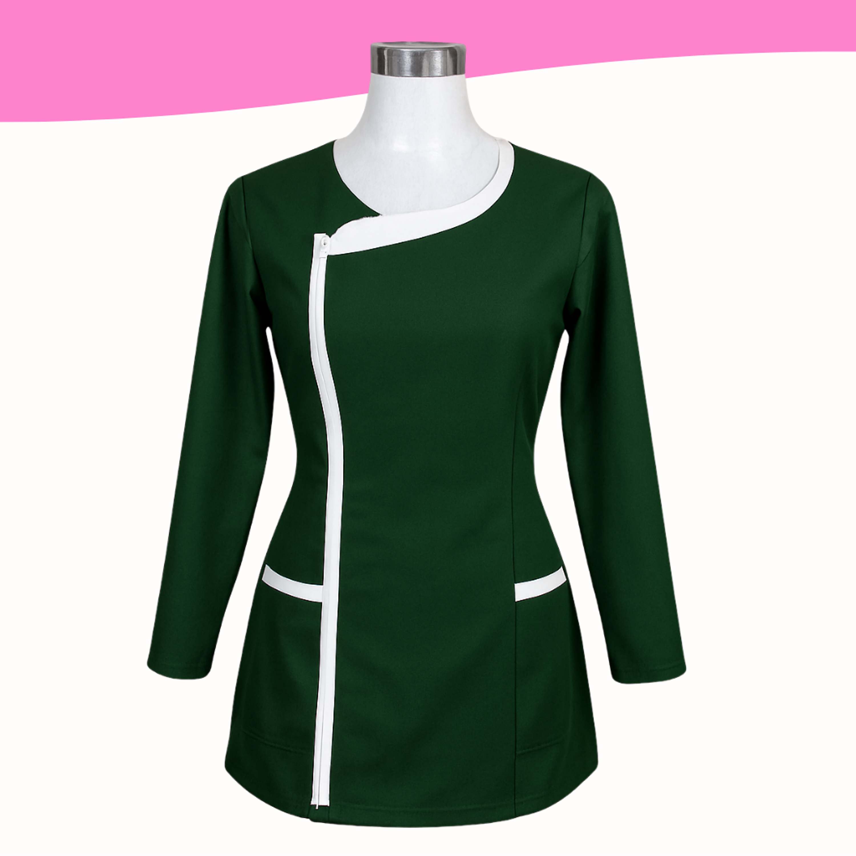 Delantal de educadora manga larga 3