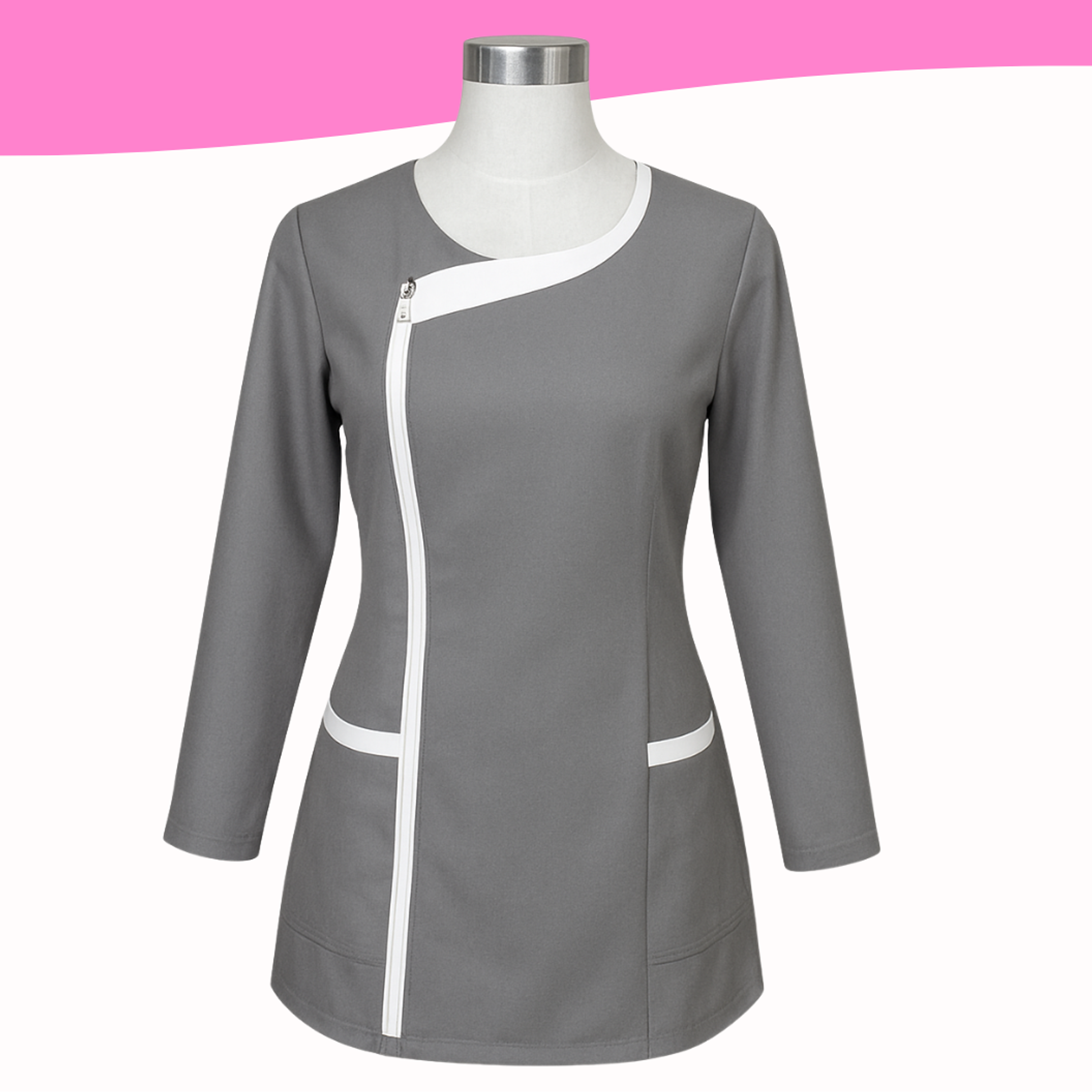 Delantal de educadora manga larga 4