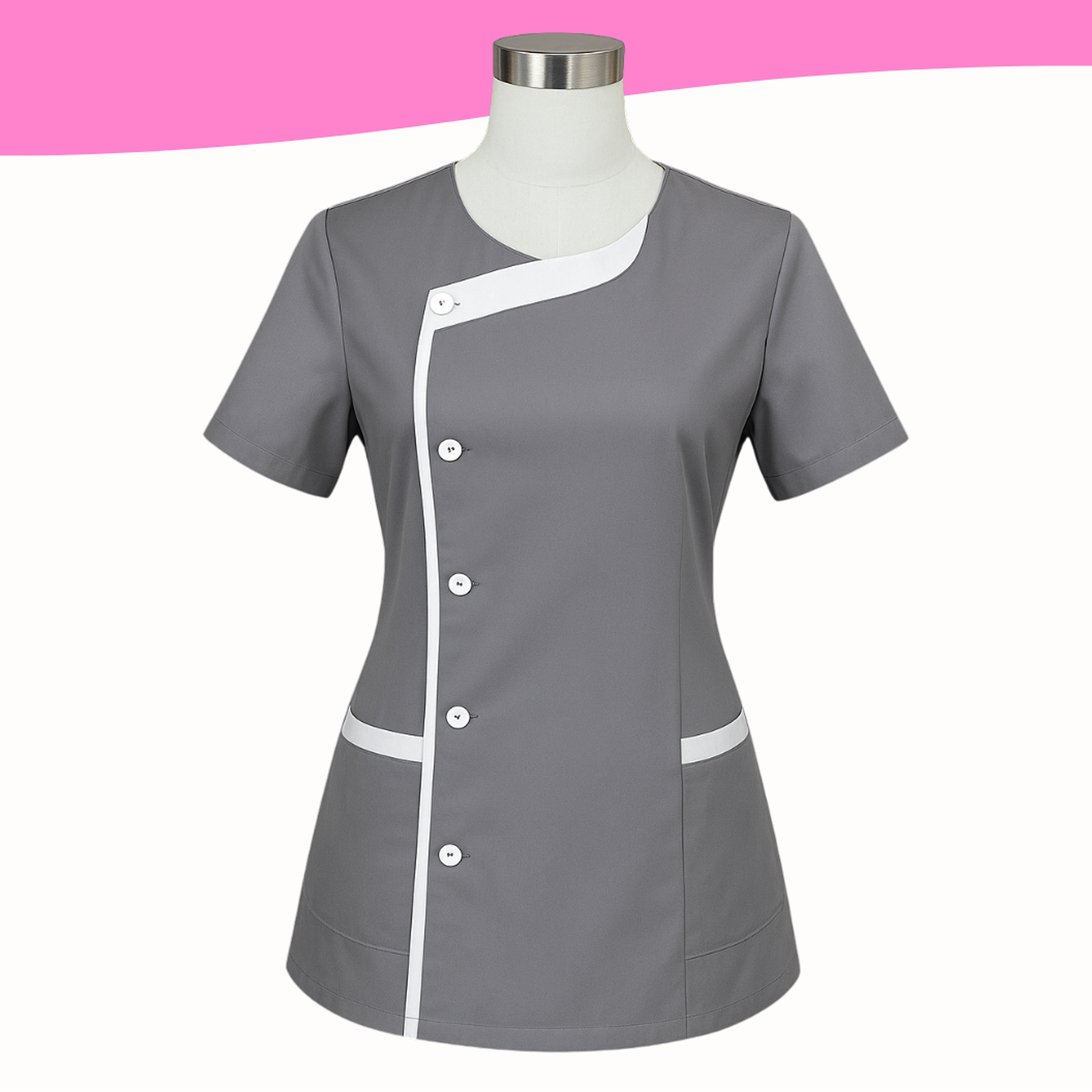 Delantal de educadora manga corta 5