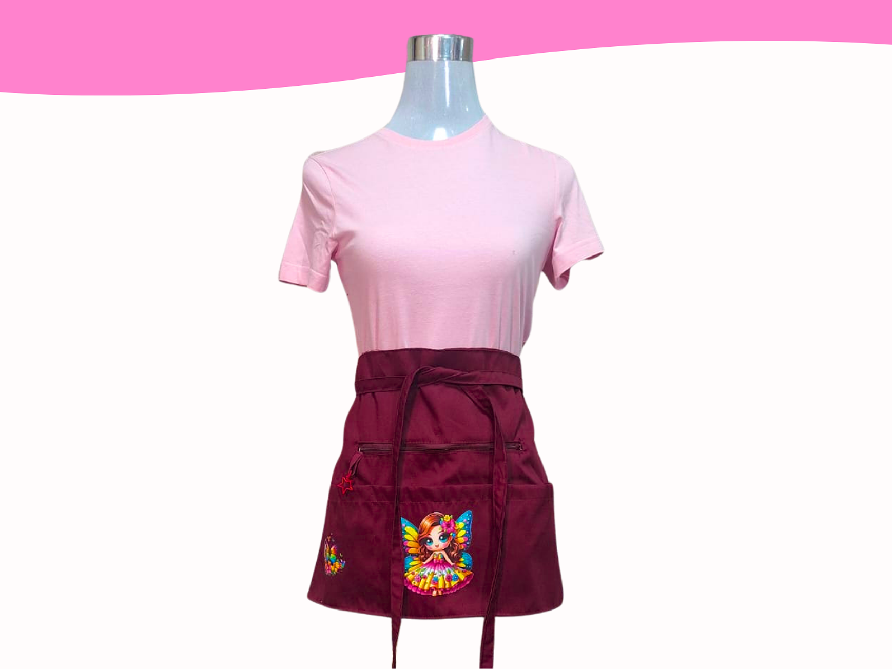 Mandiles Multibolsillos Creativos Rectos 1