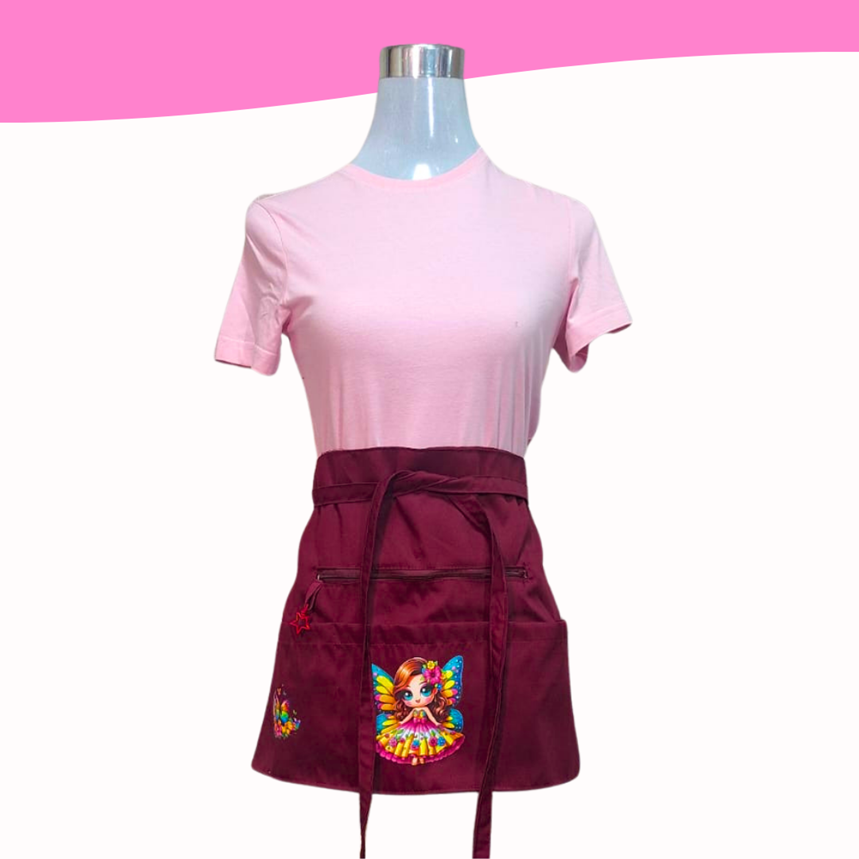 Mandiles Multibolsillos Creativos Rectos 1