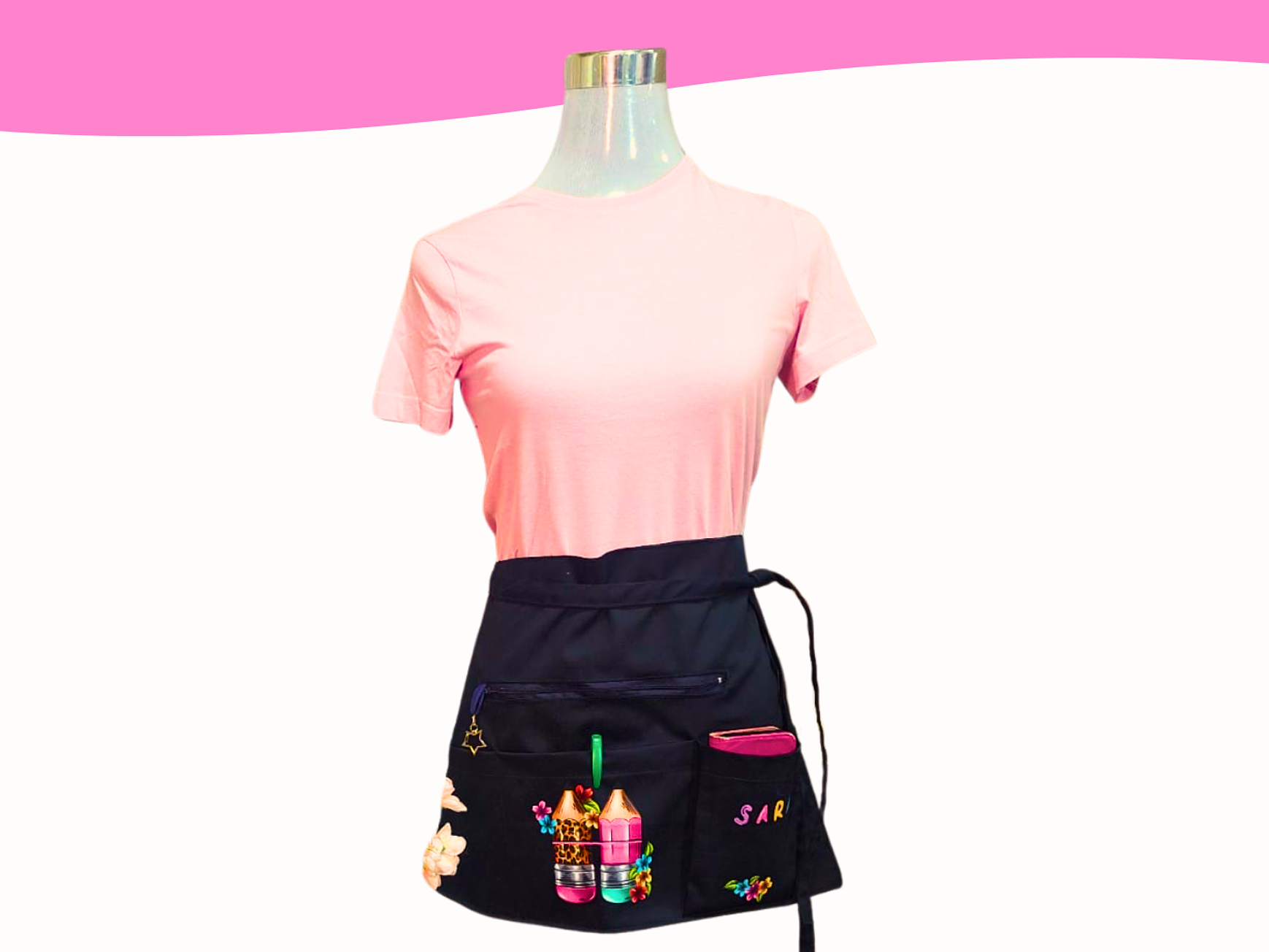 Mandiles Multibolsillos Creativos Rectos 2