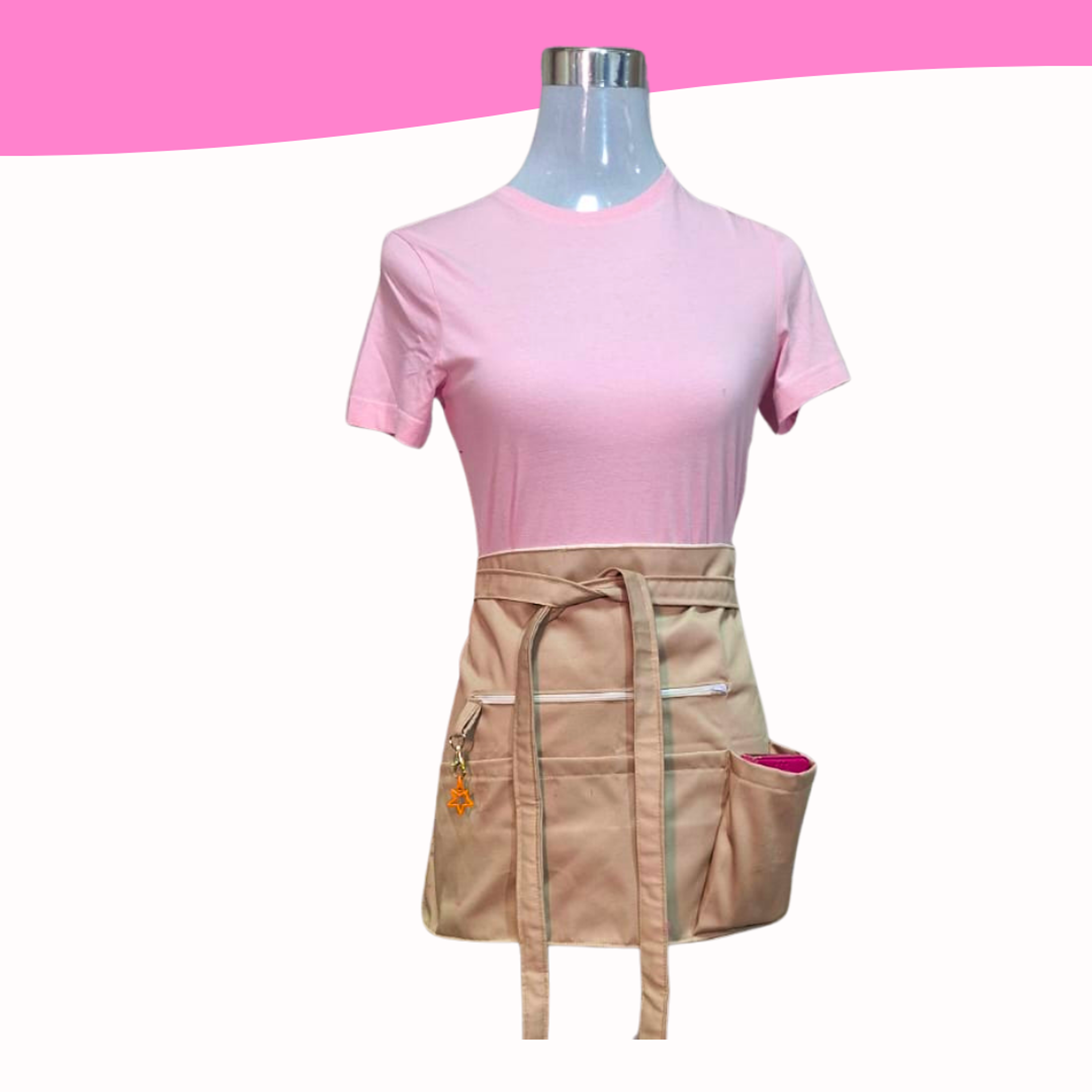 Mandiles Multibolsillos Creativos Rectos 3