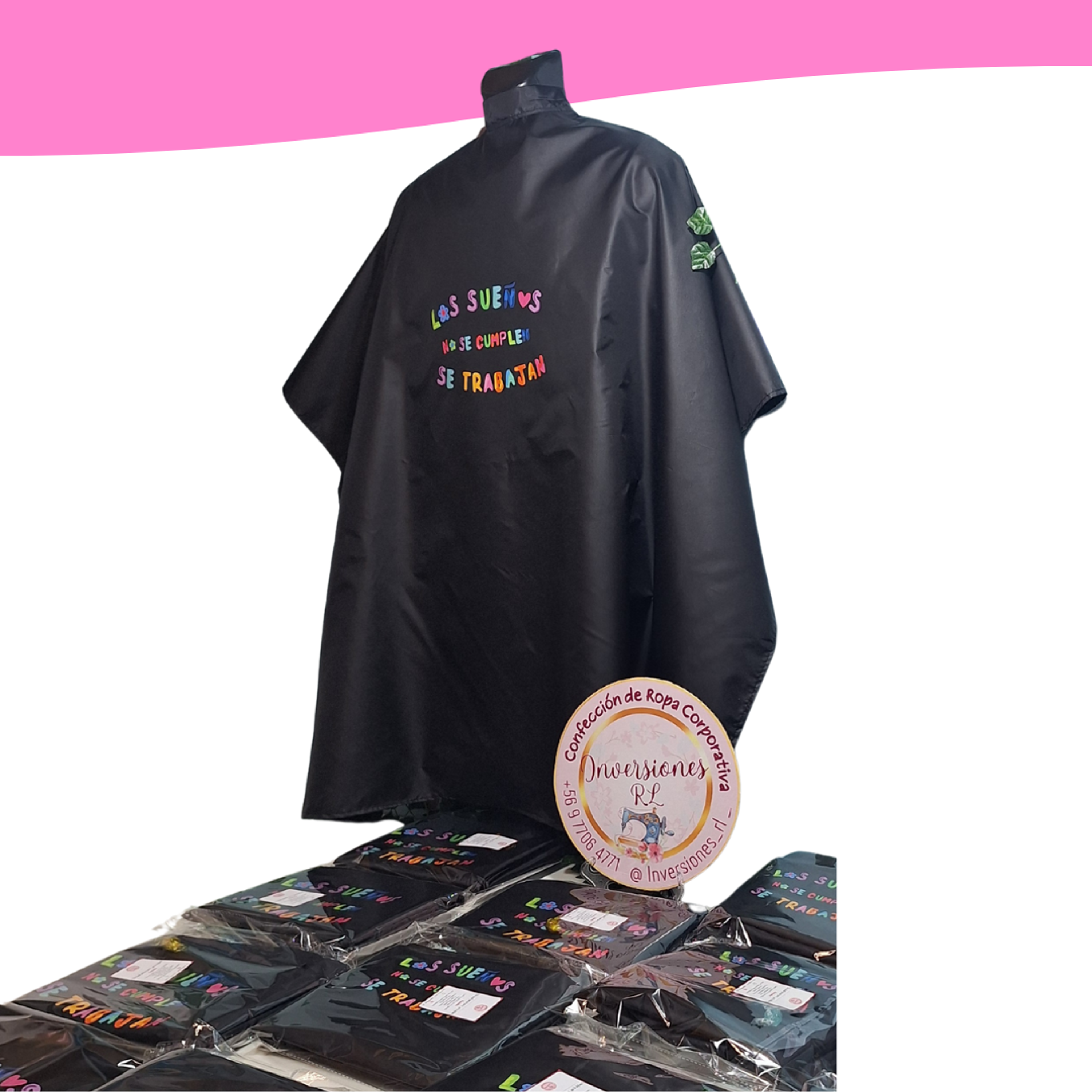 Capas de peluquería antifluidos 7