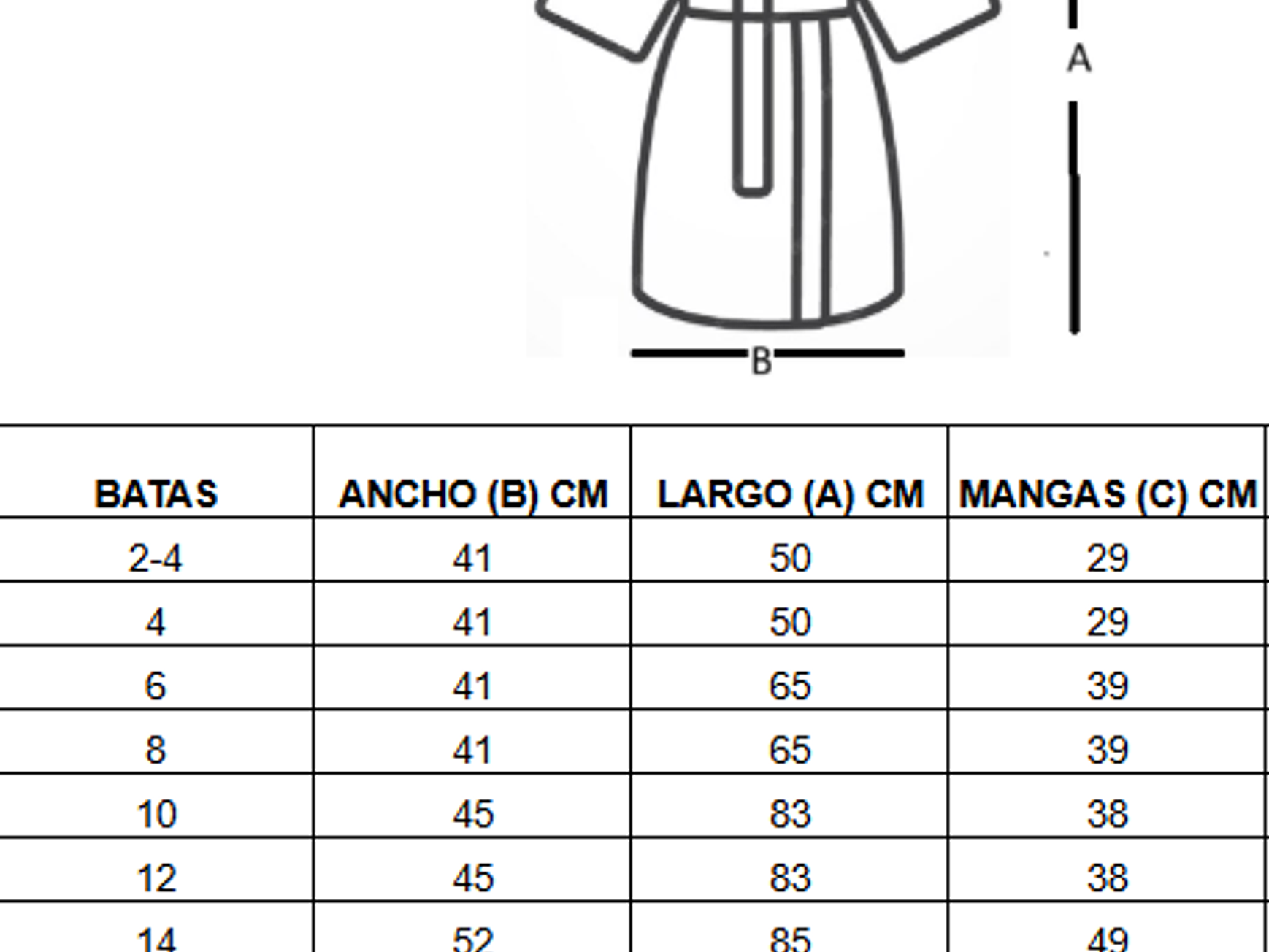 Bata para salida de baño (de toalla absorbente) 26