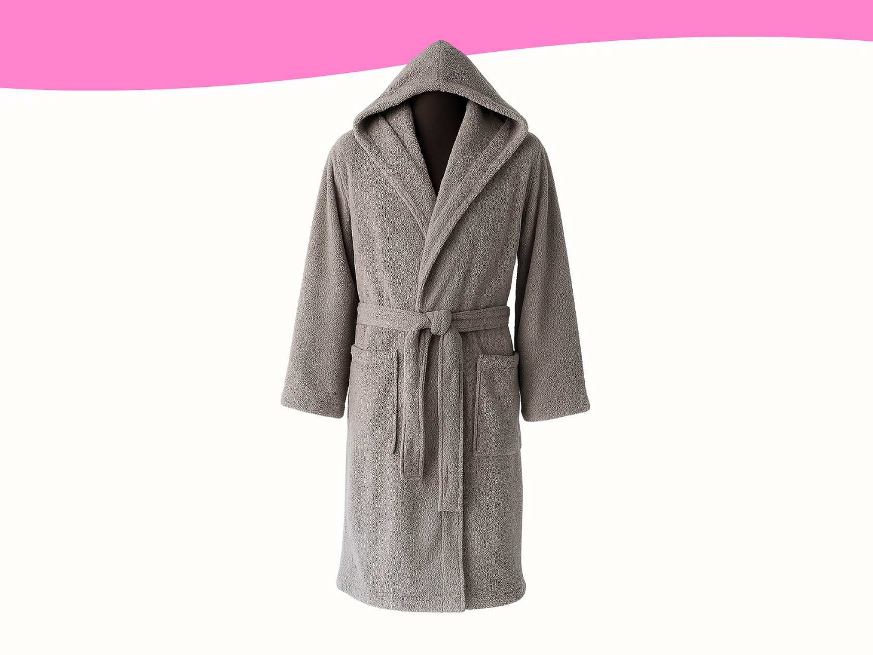 Bata para salida de baño (de toalla absorbente)- GRIS 2