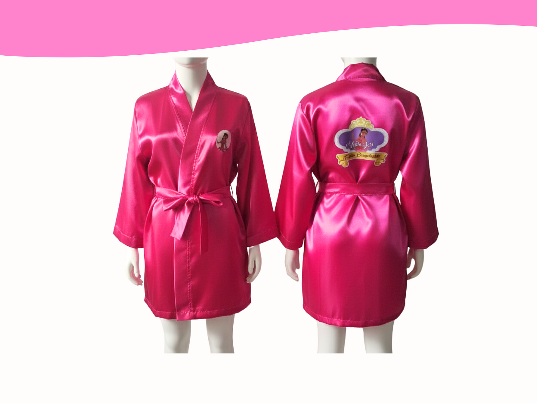 Bata de seda FUCSIA 2