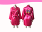 Bata de seda FUCSIA - Miniatura 2