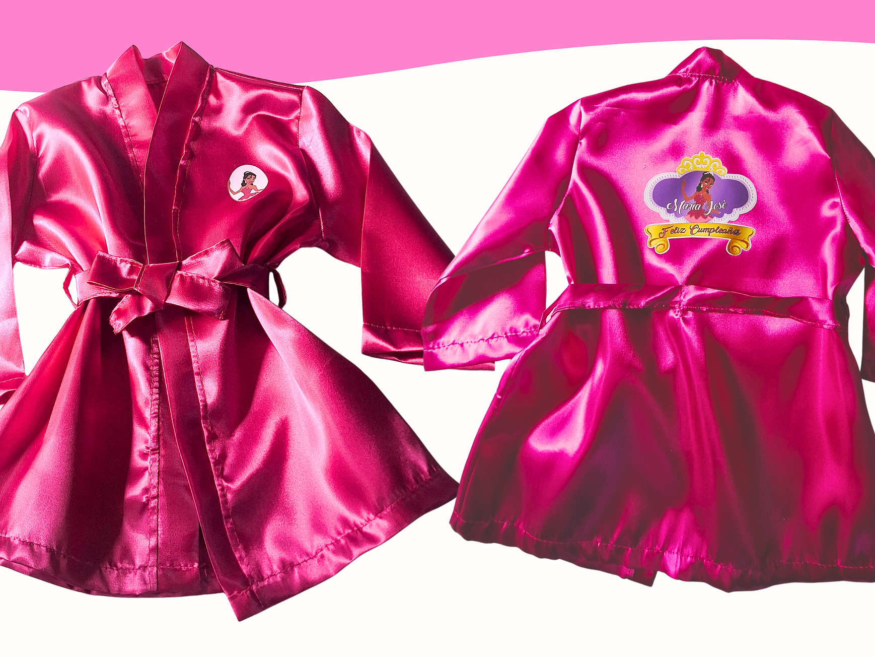 Bata de seda FUCSIA 4