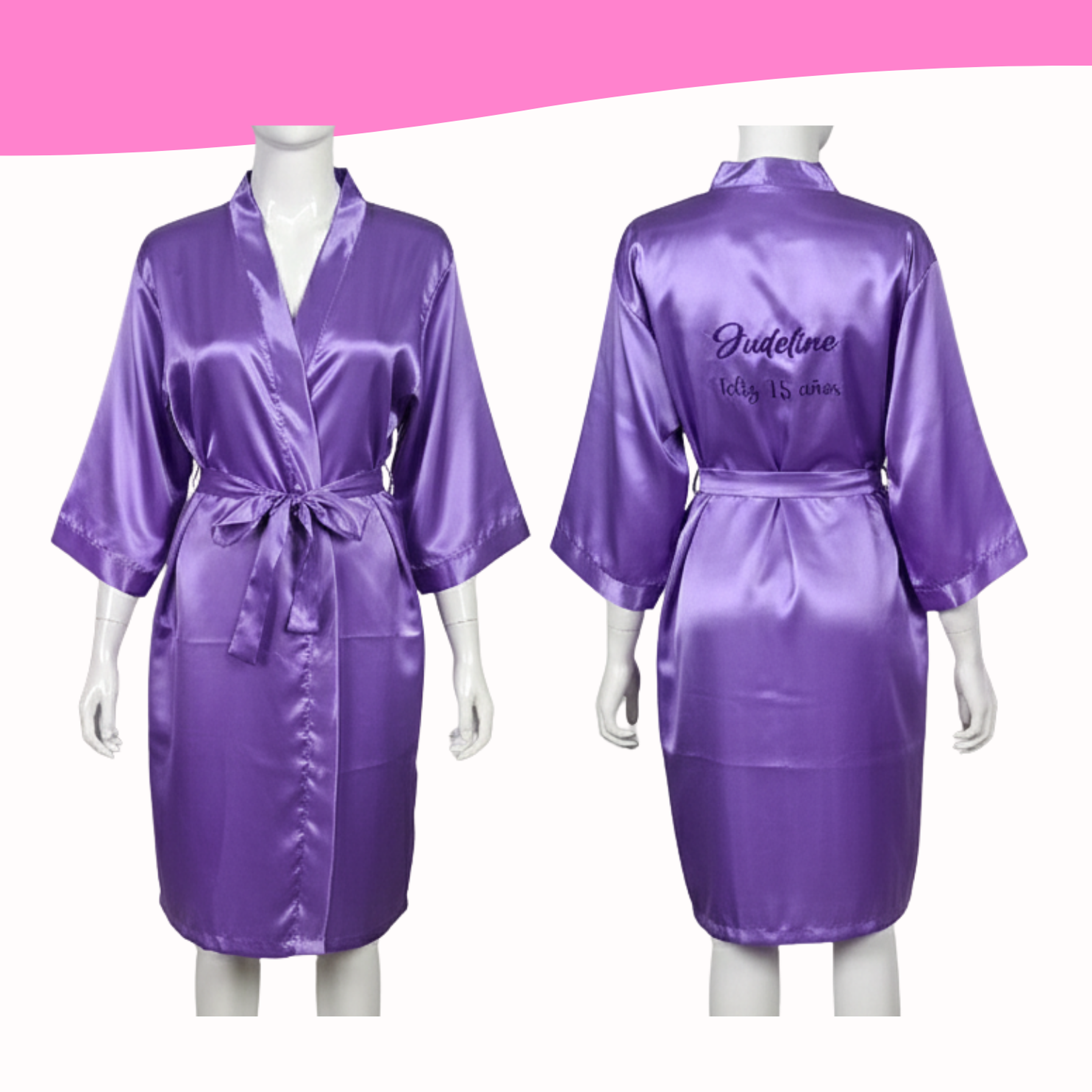 Bata de seda LILA 3
