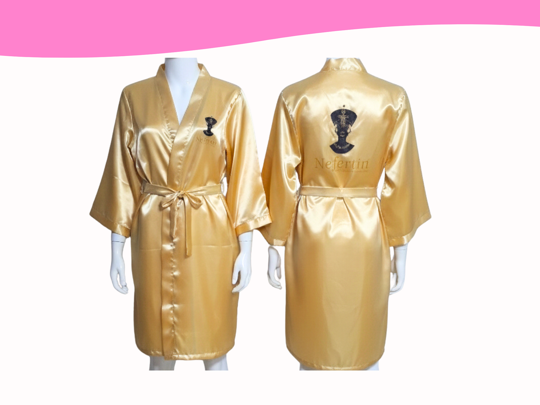 Bata de seda DORADA 2