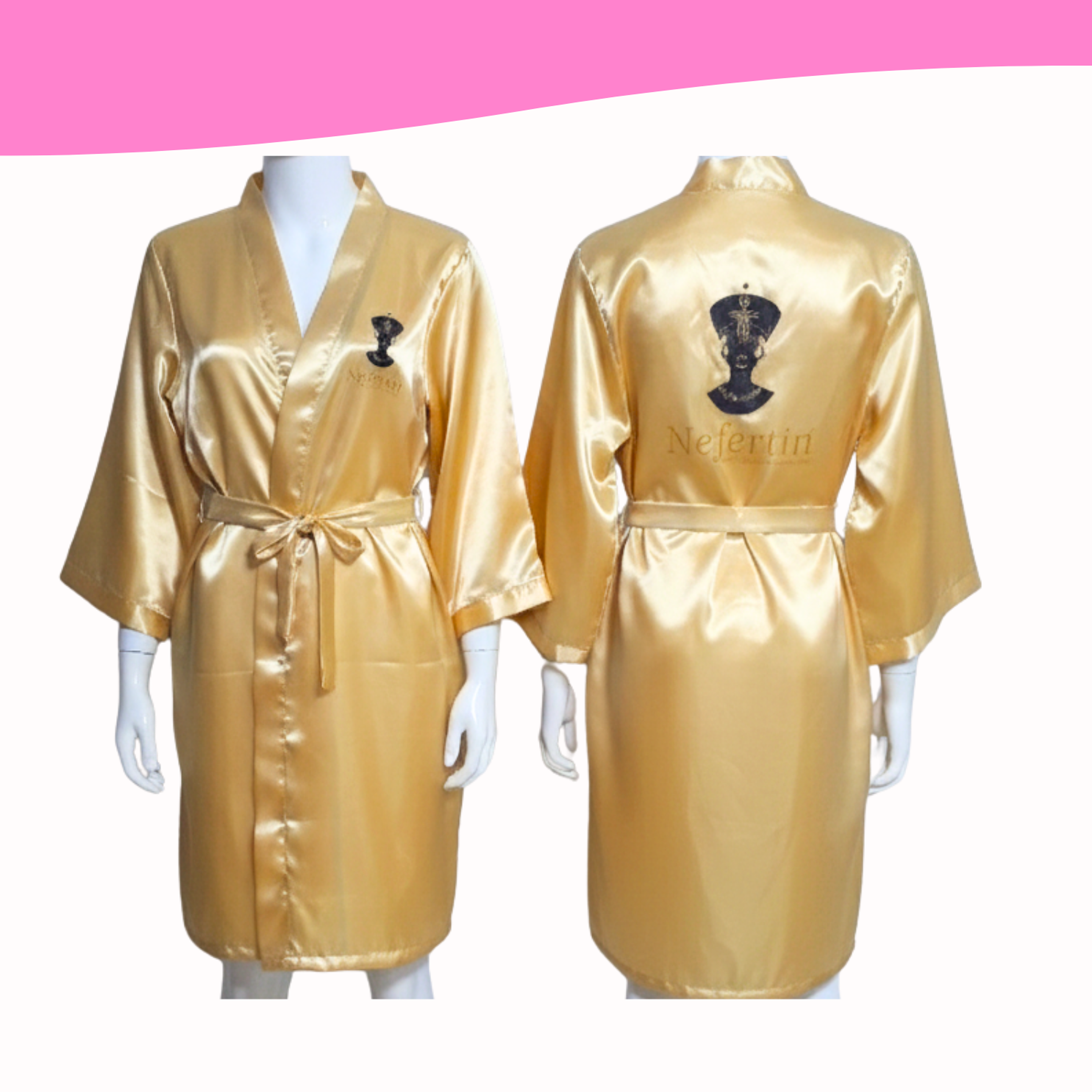 Bata de seda DORADA 2