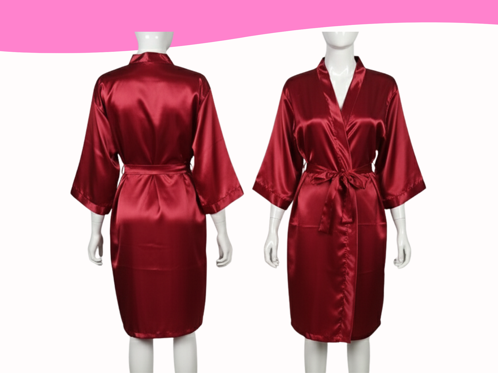 Bata de seda BURDEO 1