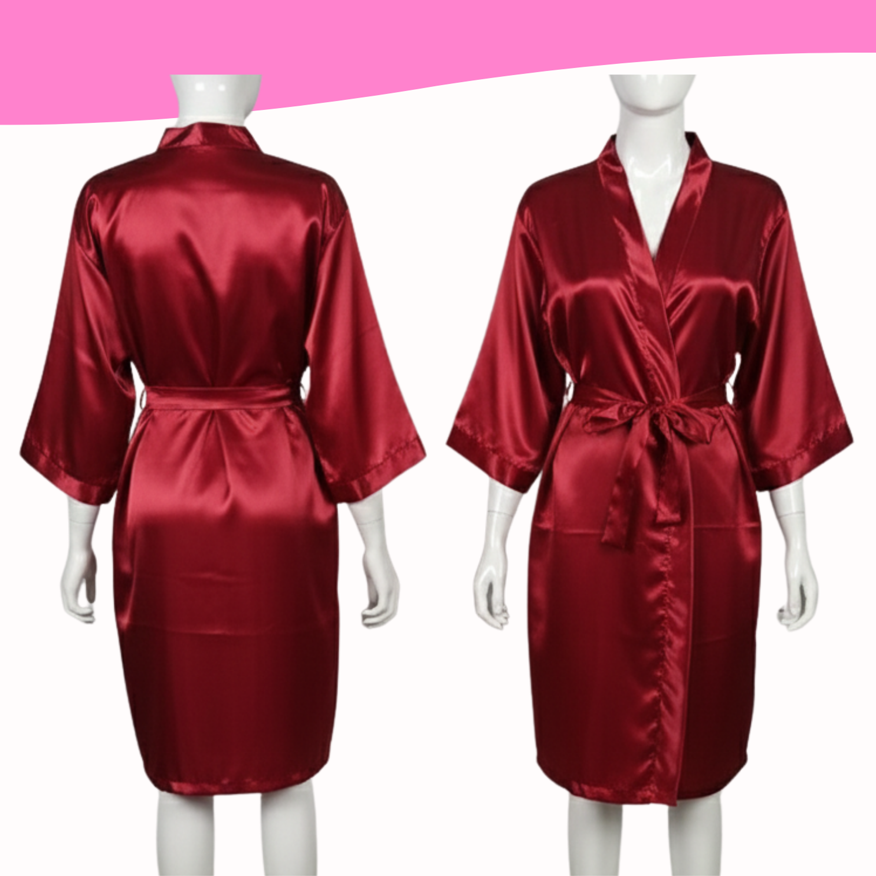 Bata de seda BURDEO 1