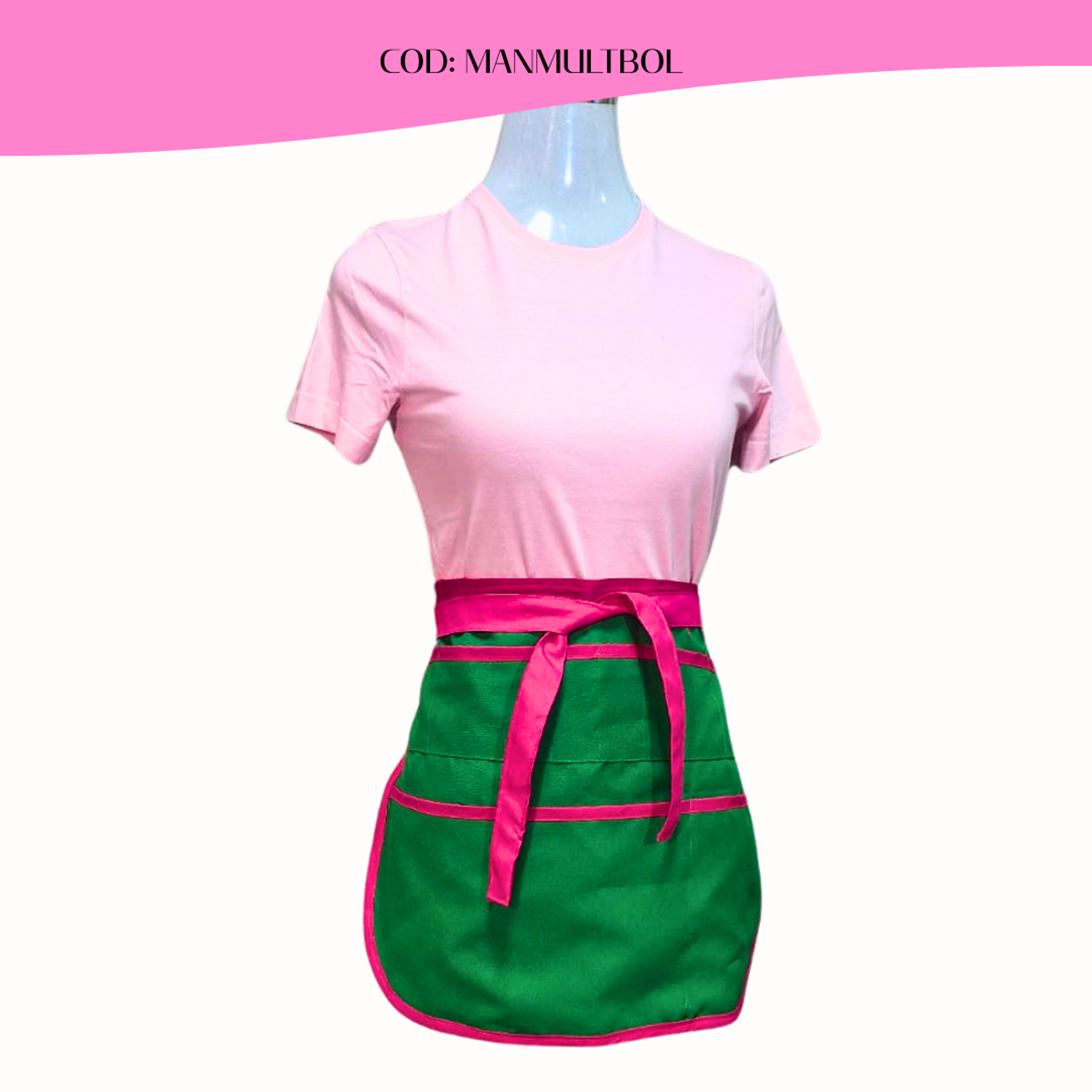 Mandiles Multibolsillos Creativos Curvos 3