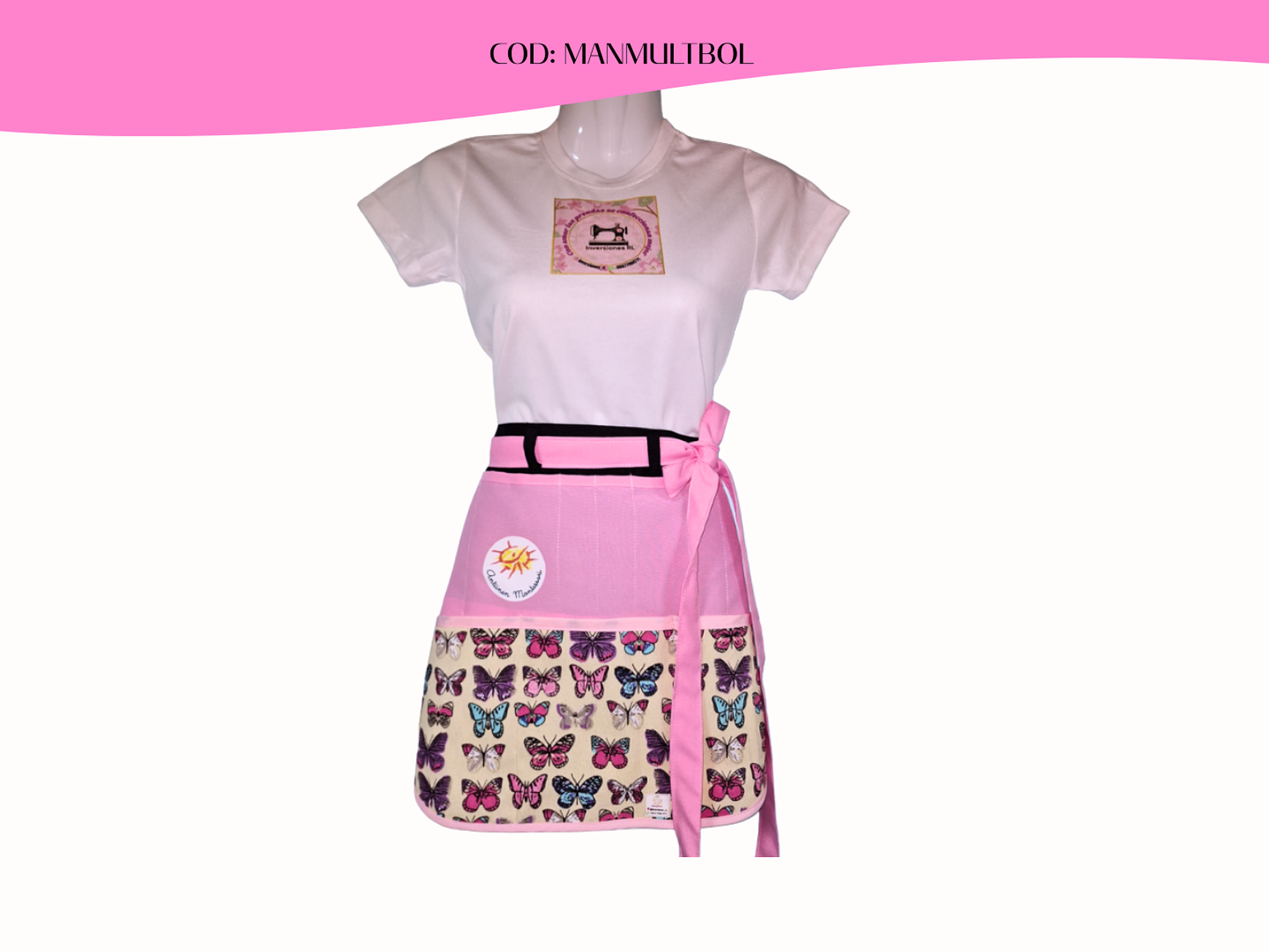 Mandiles Multibolsillos Creativos Curvos 4