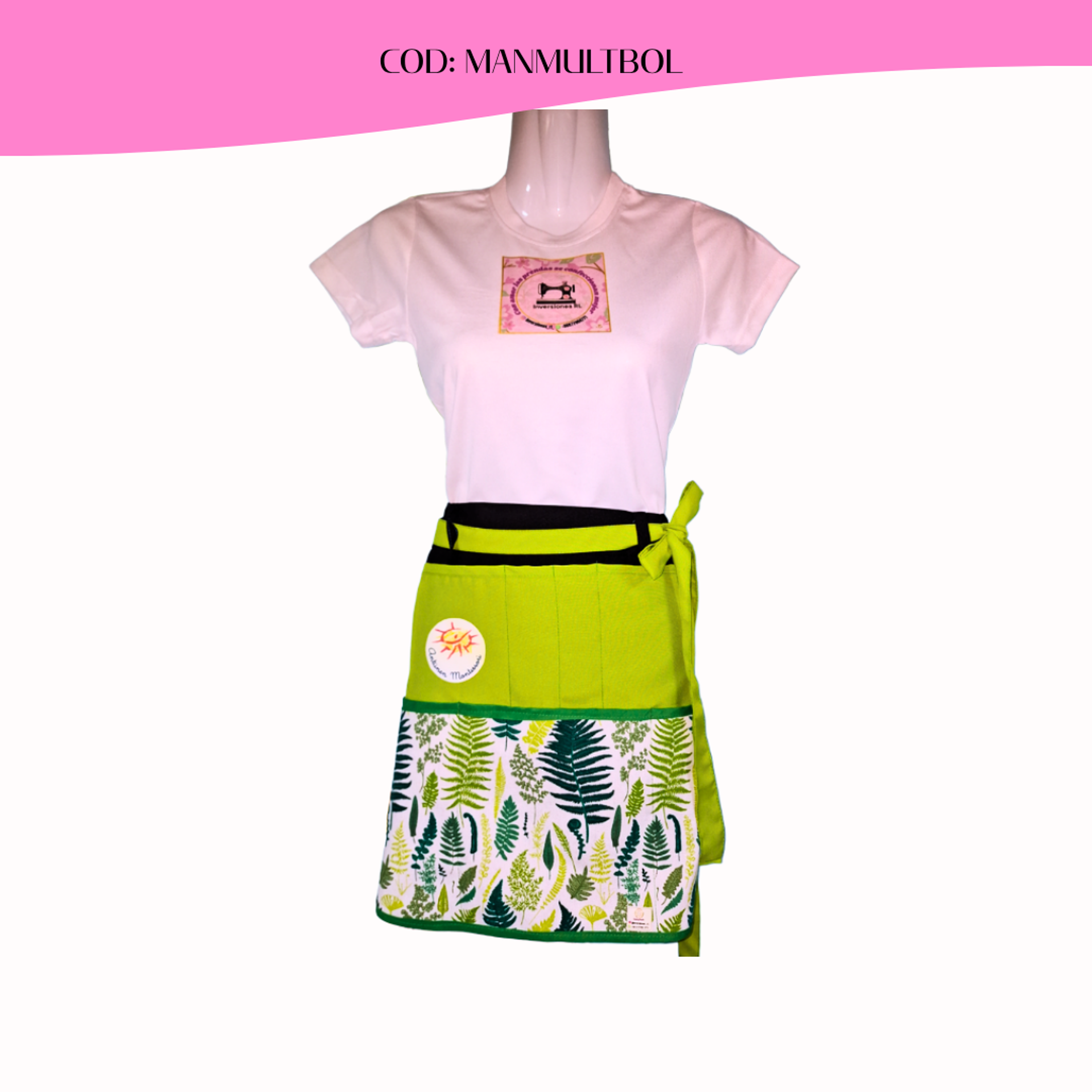 Mandiles Multibolsillos Creativos Curvos 9