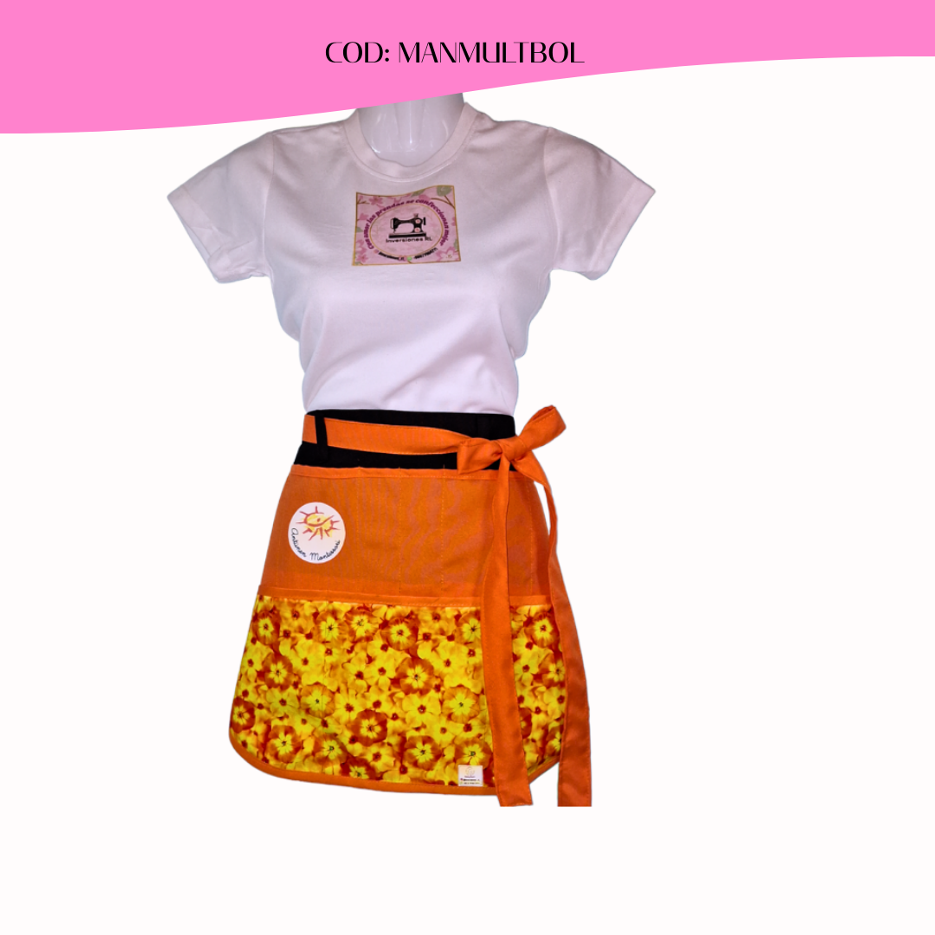 Mandiles Multibolsillos Creativos Curvos 10