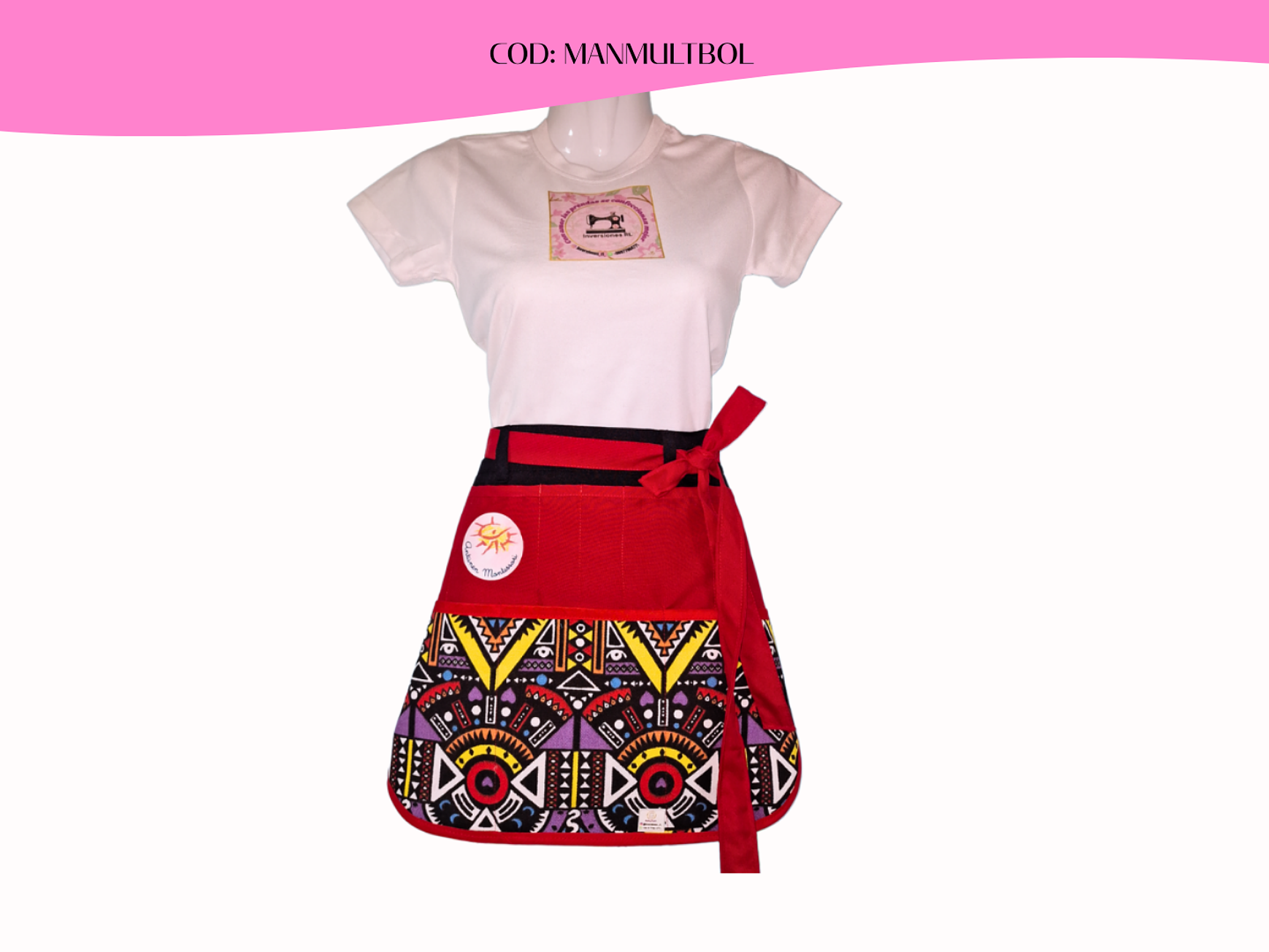 Mandiles Multibolsillos Creativos Curvos 15