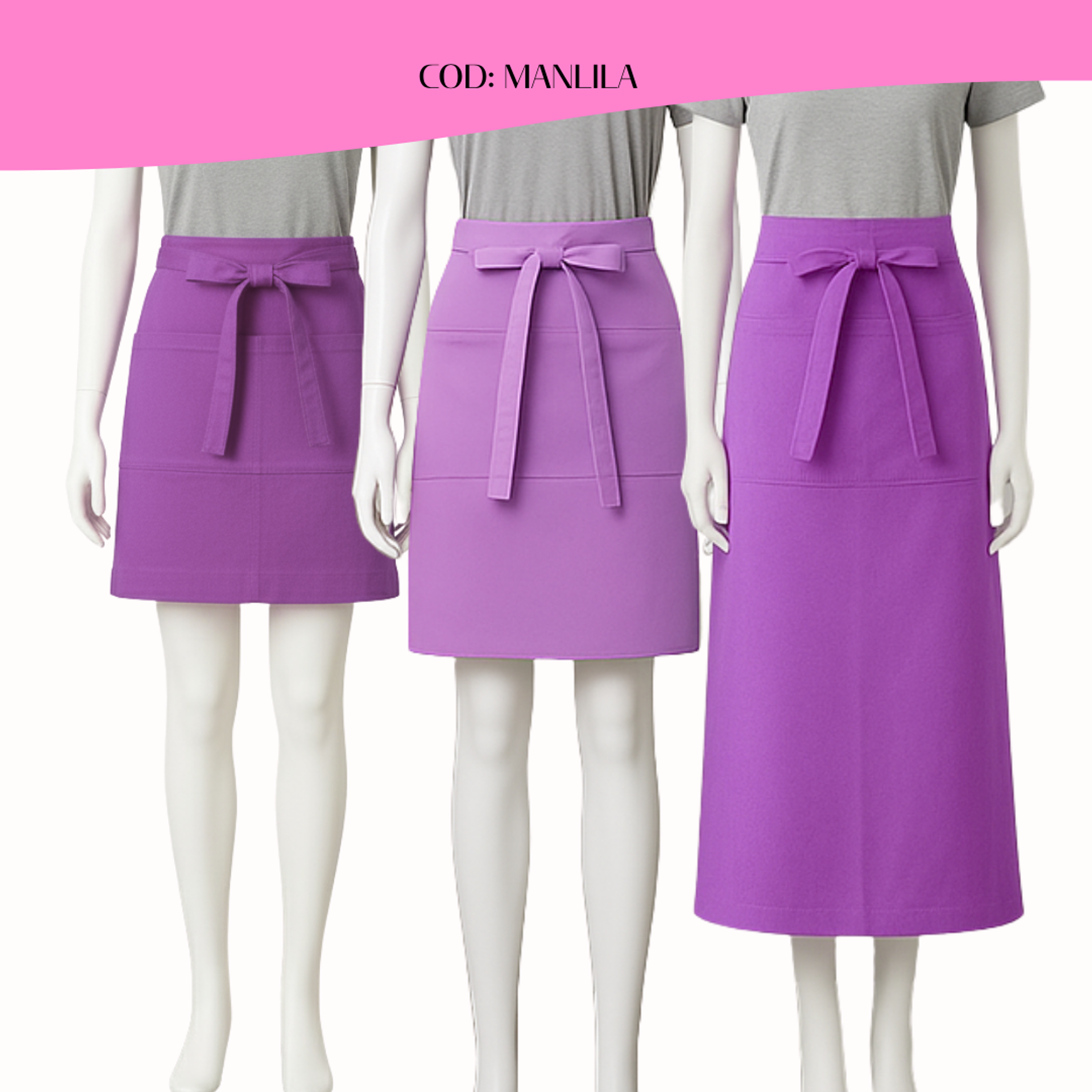 Mandil Clásico Gabardina 2 bolsillos centrales 1