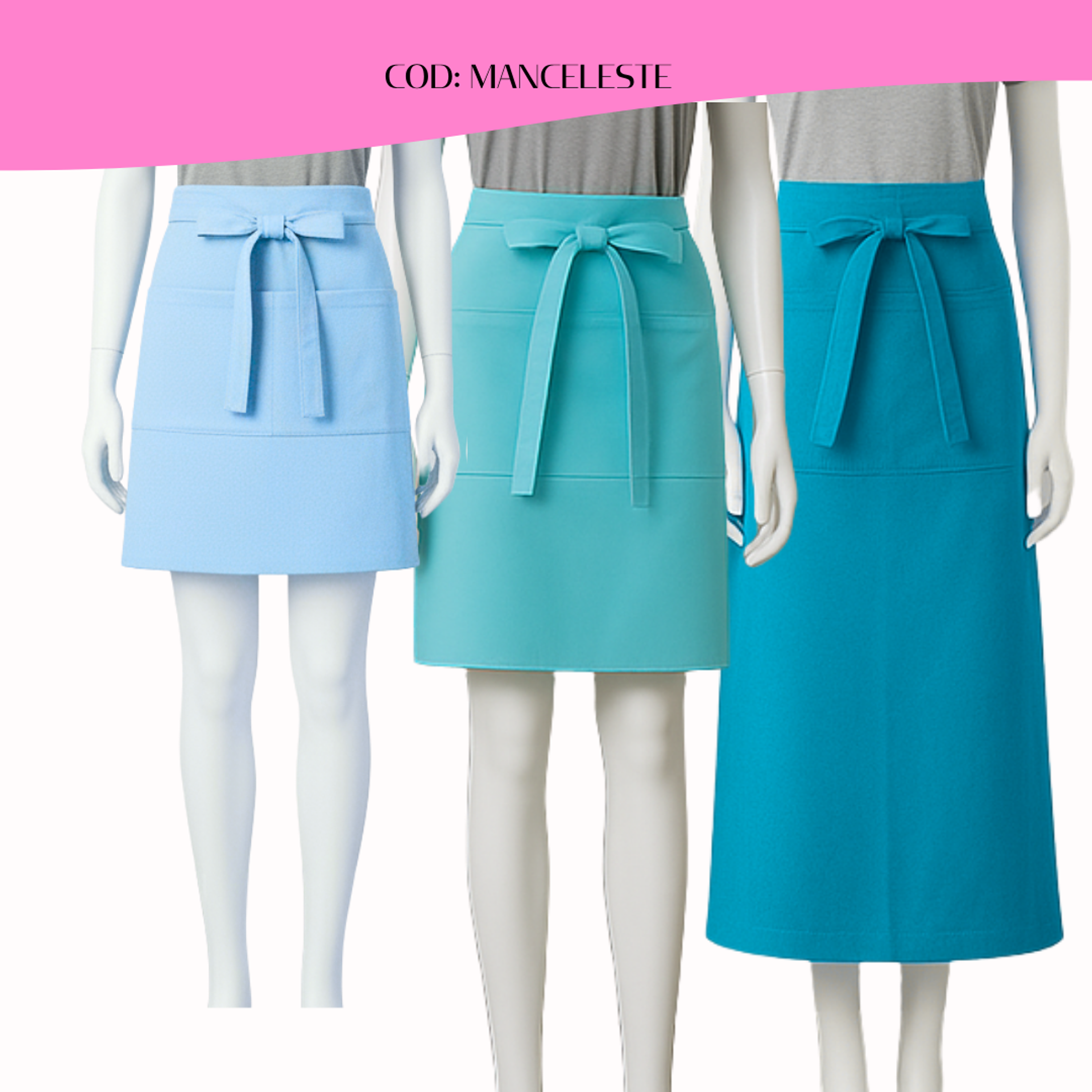 Mandil Clásico Gabardina 2 bolsillos centrales 6