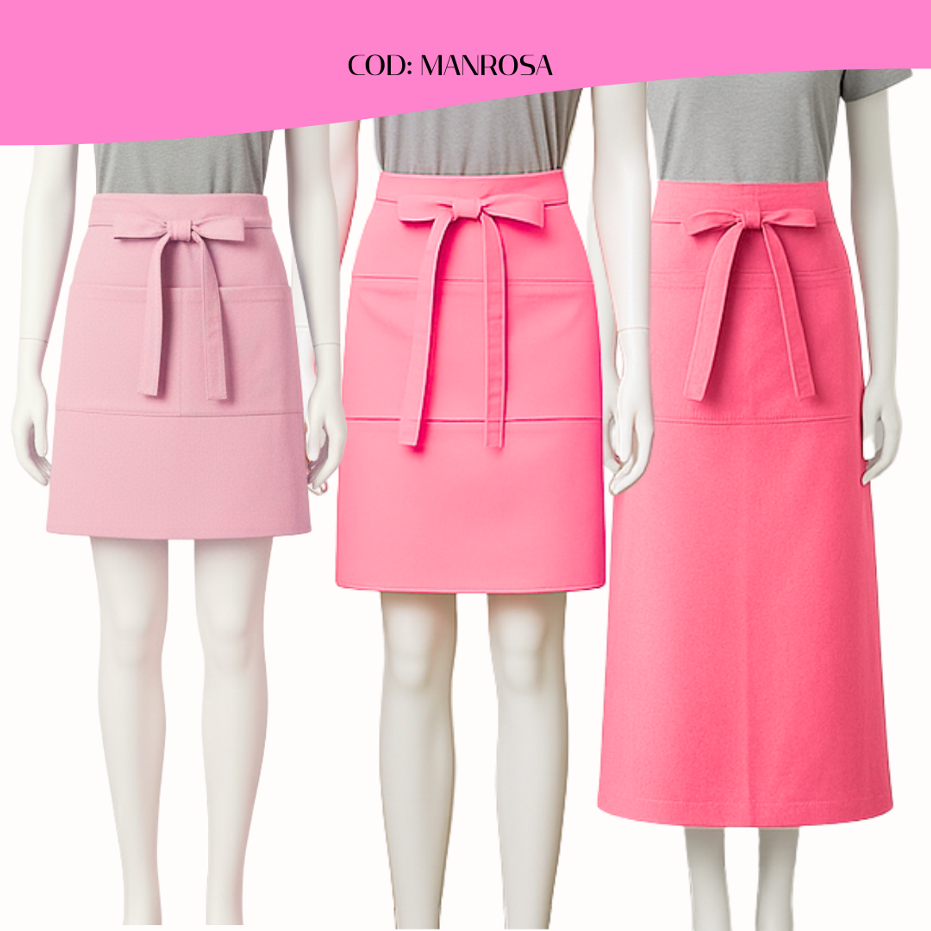 Mandil Clásico Gabardina 2 bolsillos centrales 8