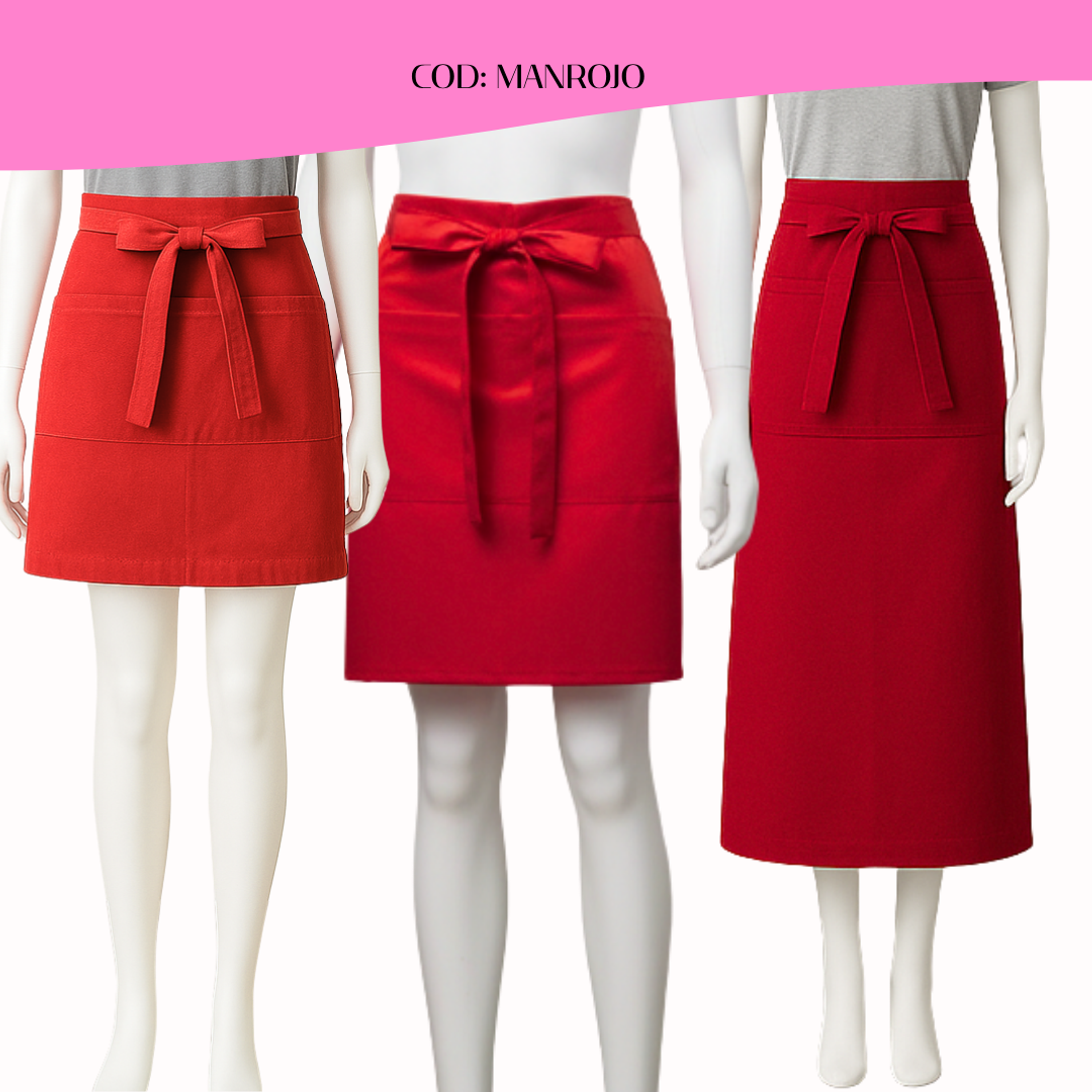 Mandil Clásico Gabardina 2 bolsillos centrales 10