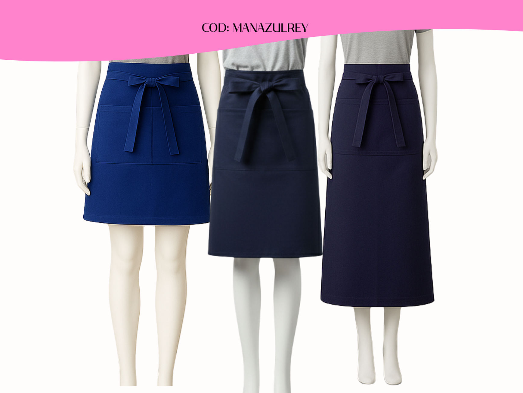 Mandil Clásico Gabardina 2 bolsillos centrales 11