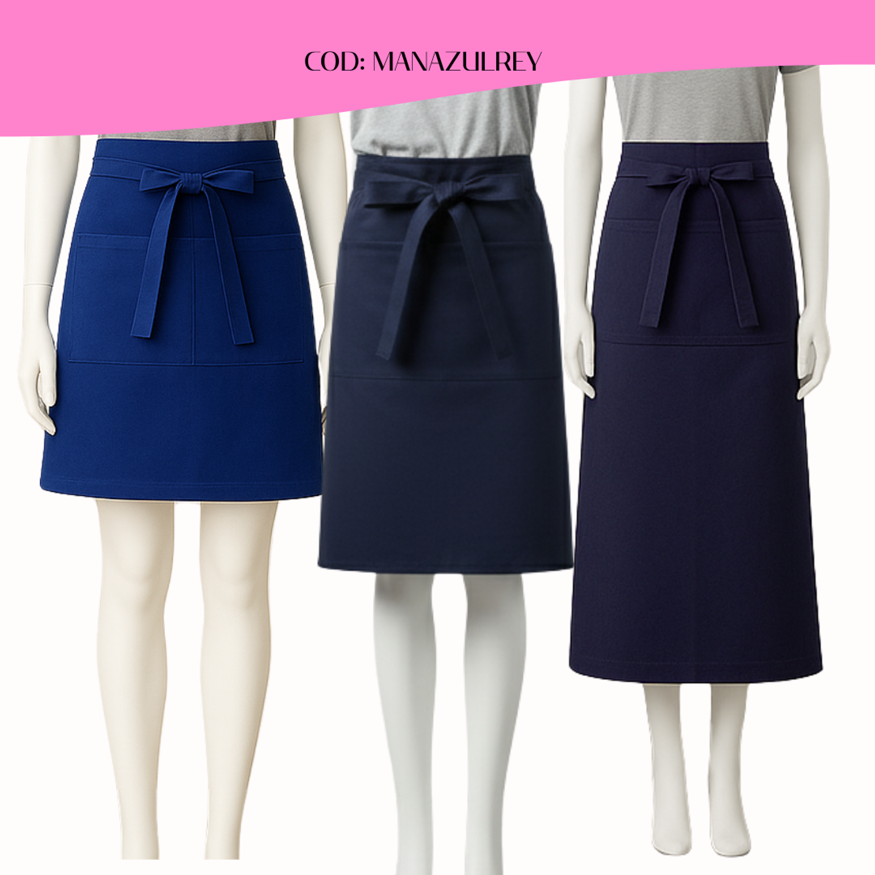 Mandil Clásico Gabardina 2 bolsillos centrales 11