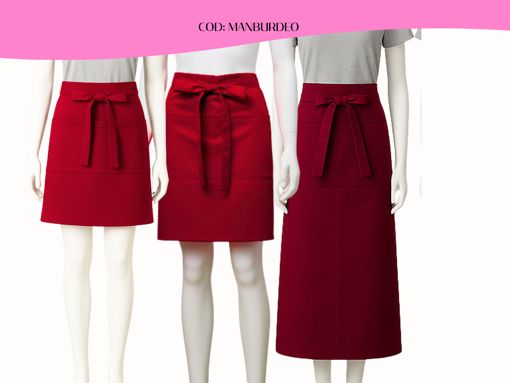 Mandil Clásico Gabardina 2 bolsillos centrales 13