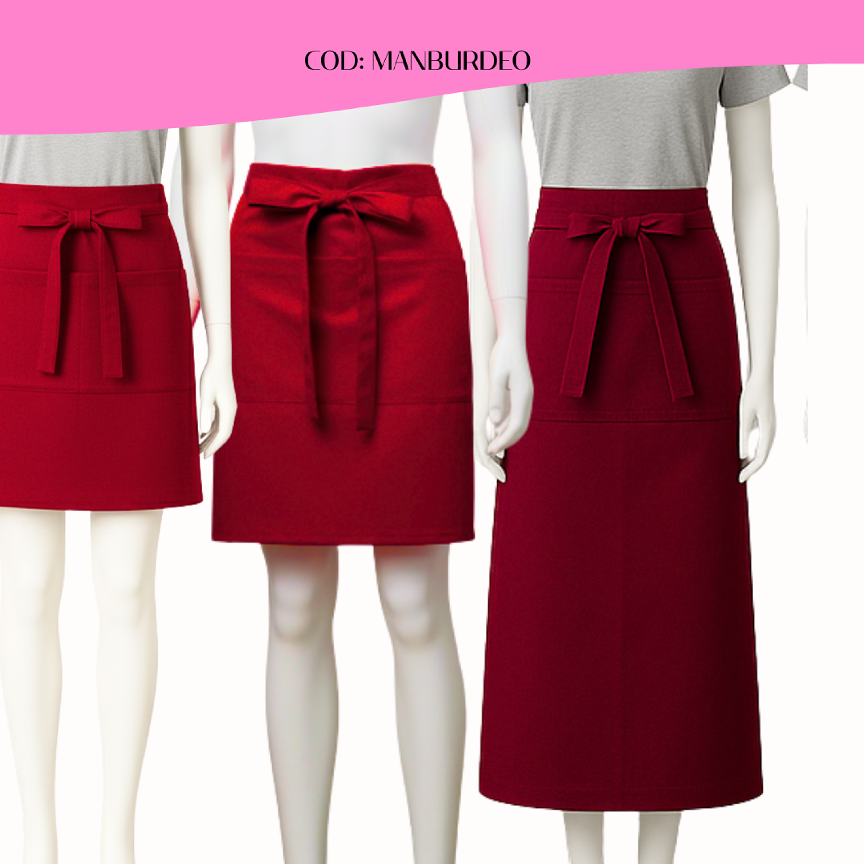 Mandil Clásico Gabardina 2 bolsillos centrales 13