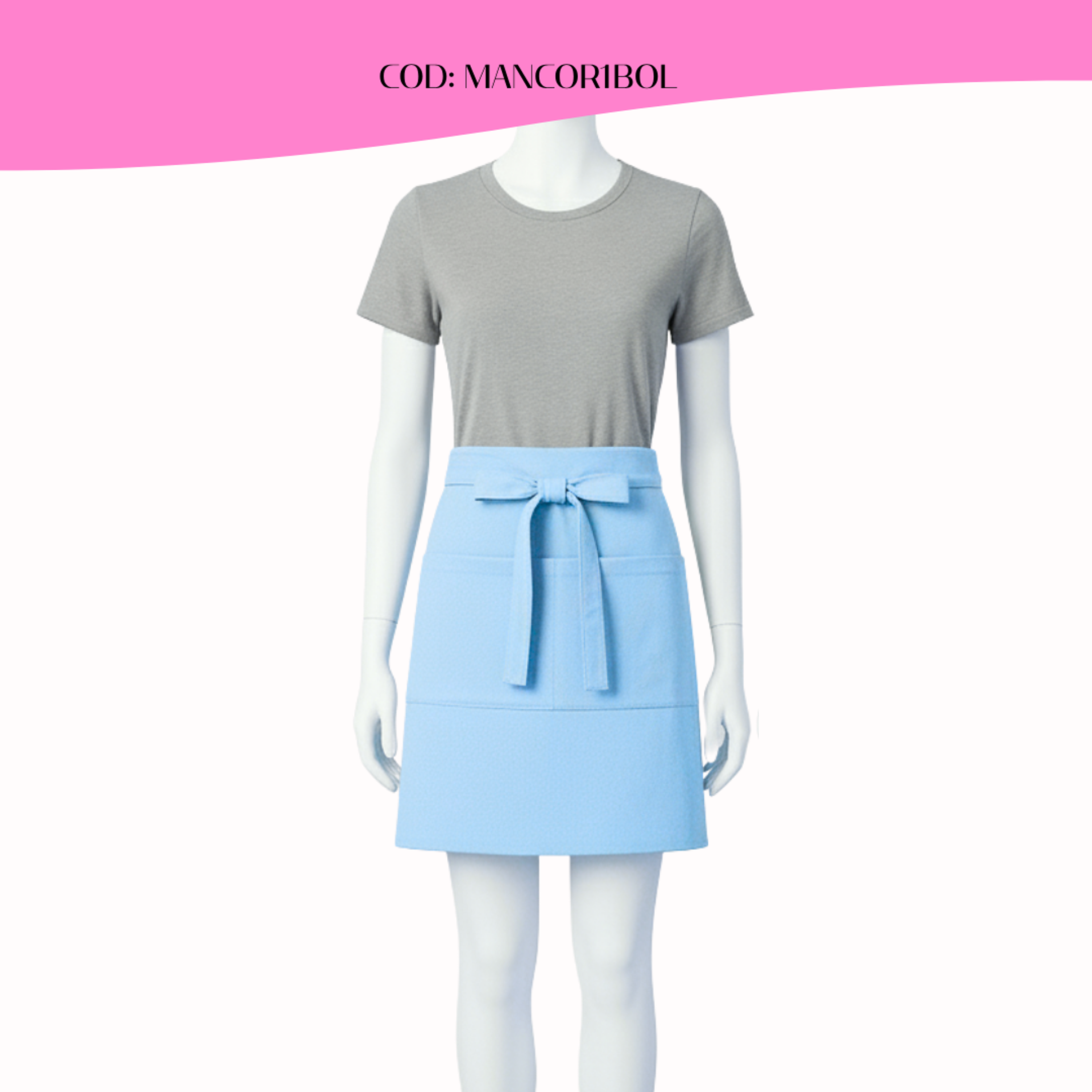 Mandil Clásico Poliester Corto 6