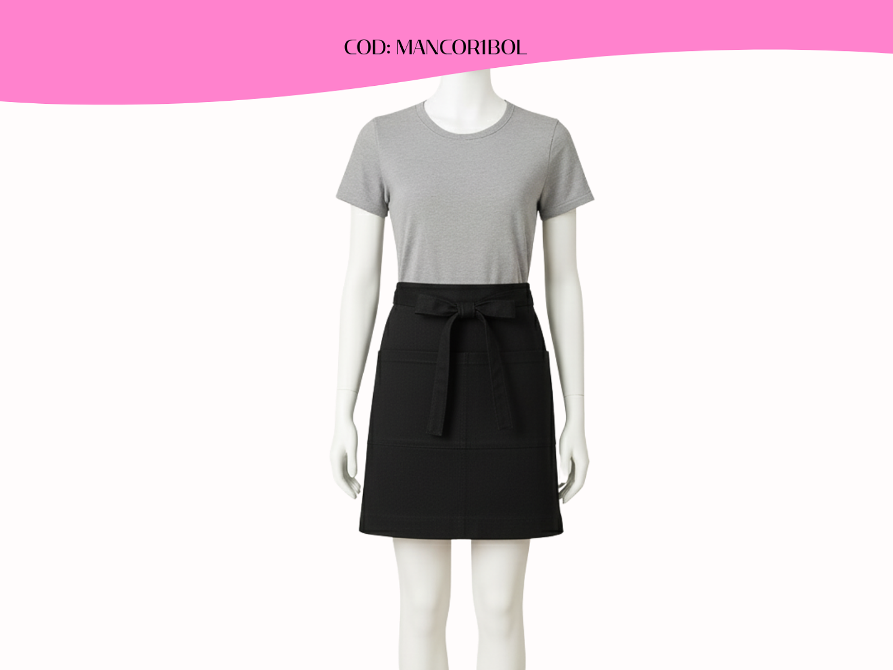 Mandil Clásico Poliester Corto 1