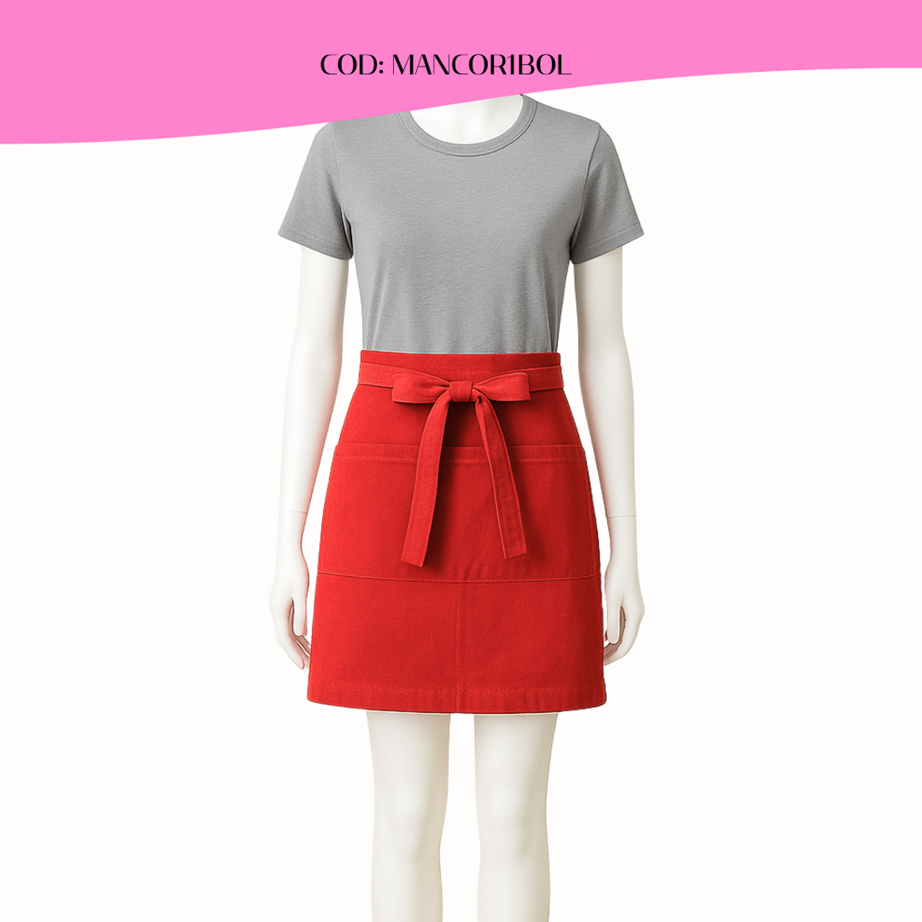 Mandil Clásico Poliester Corto 8